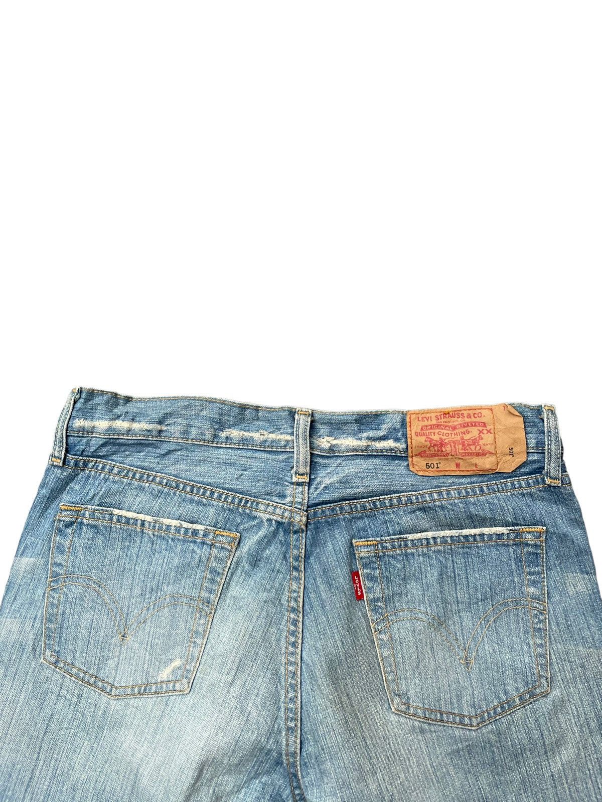 Levi's Vintage 2004 Levis Women 501 Distresed Rework Size 32" / US 10 / IT 46 - 8 Thumbnail