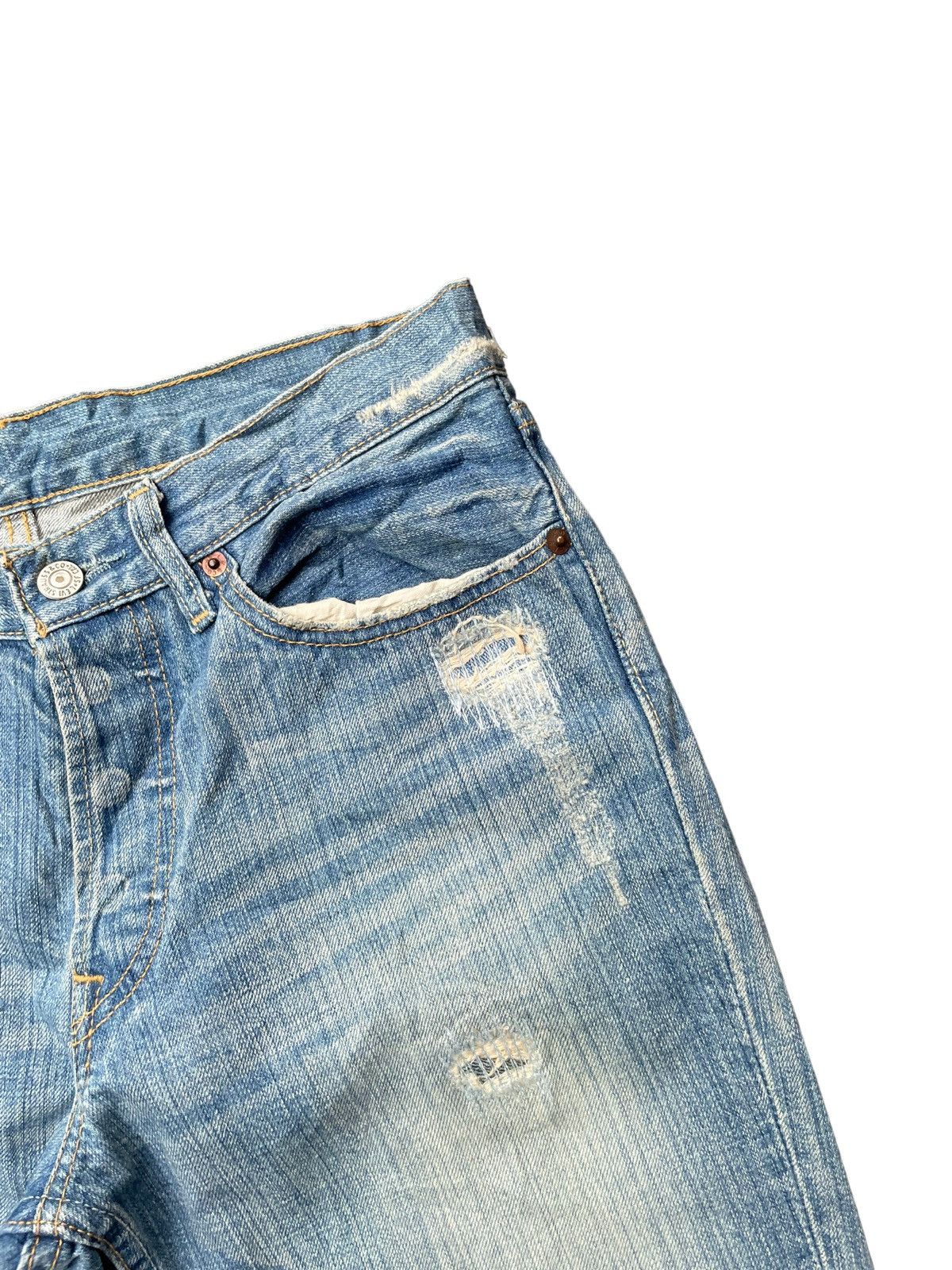 Levi's Vintage 2004 Levis Women 501 Distresed Rework Size 32" / US 10 / IT 46 - 4 Thumbnail