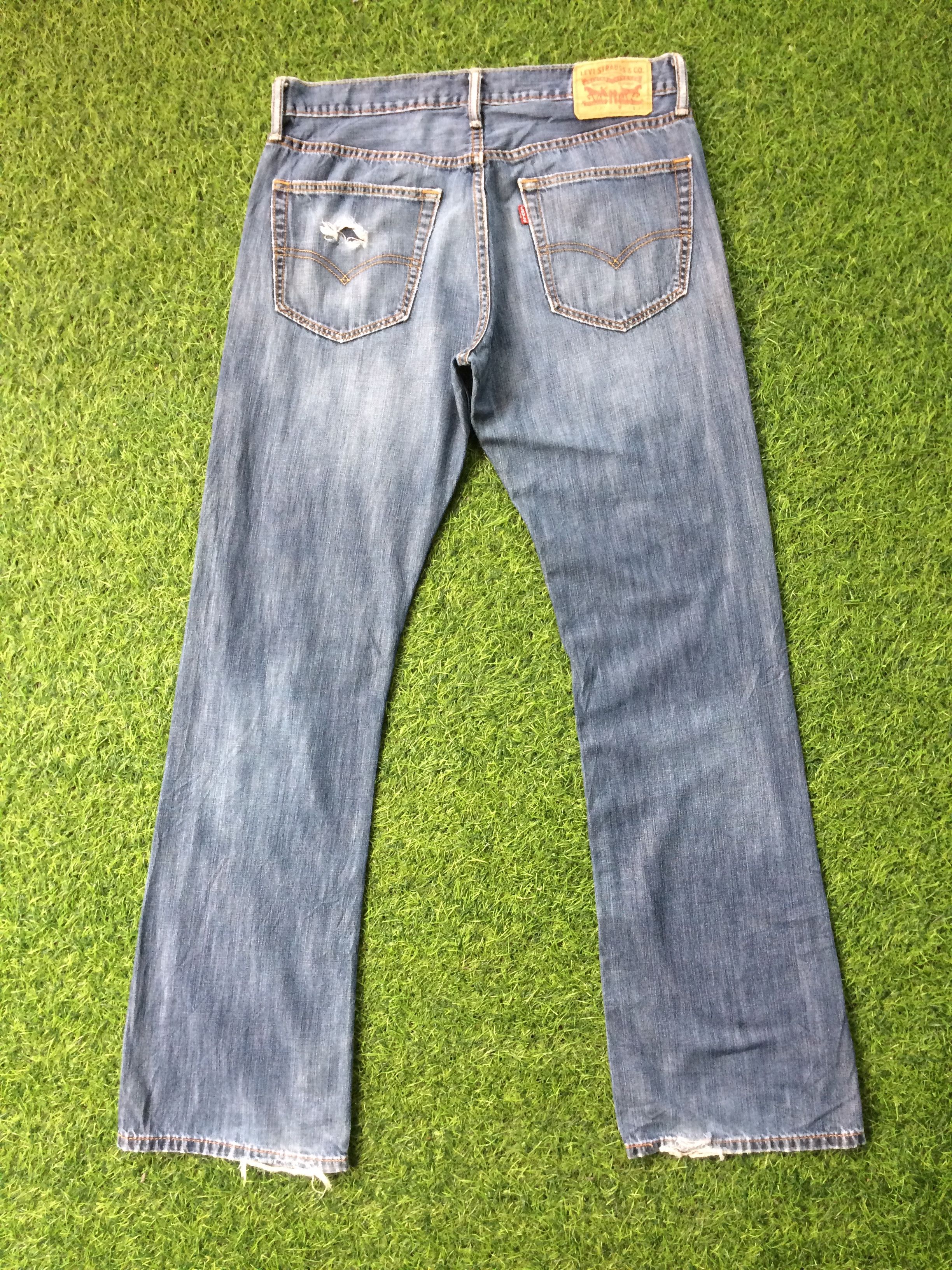 Levi's × Vintage Levi's 527 Ripped Bootcut Jeans #B-562 Size US 33 - 2 Thumbnail