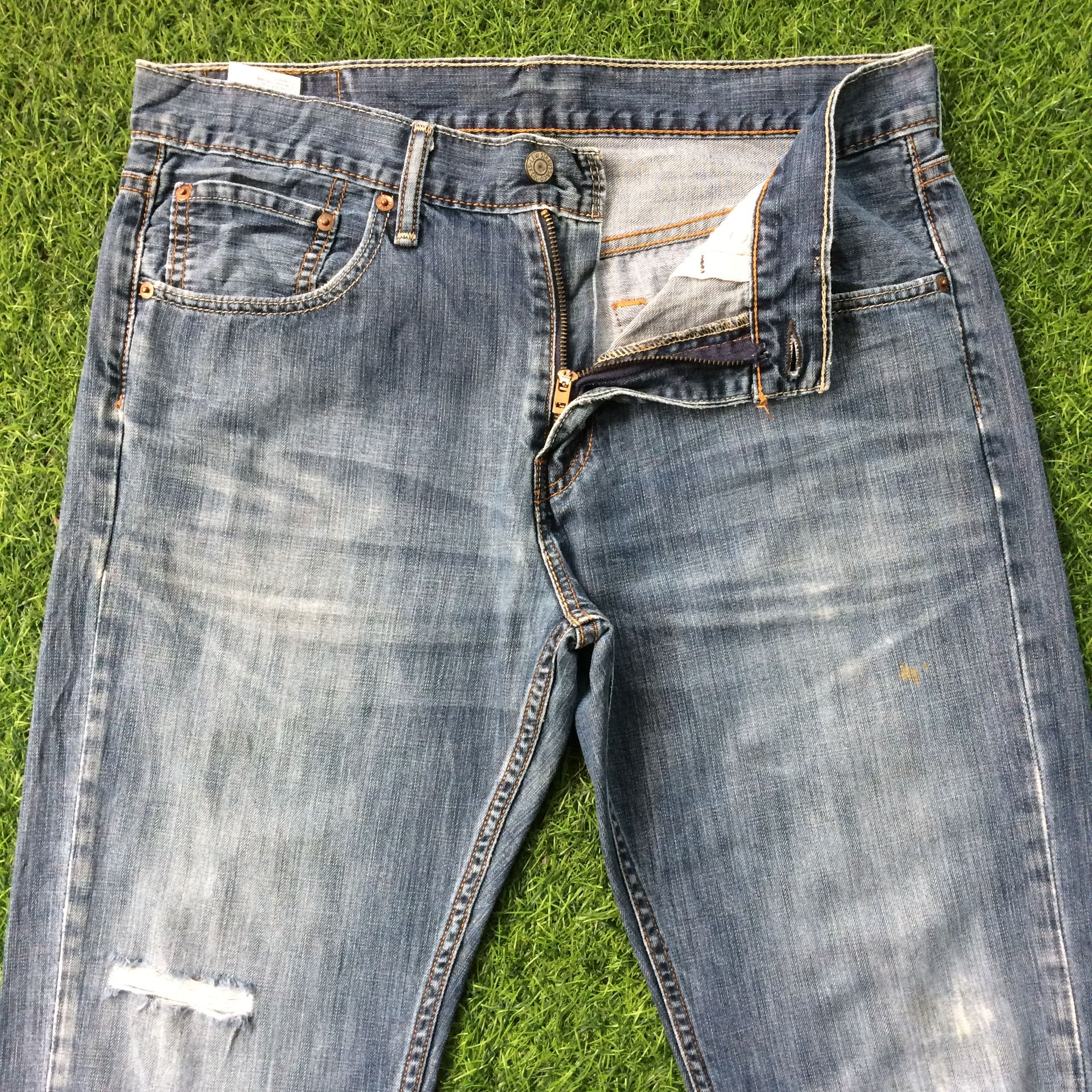 Levi's × Vintage Levi's 527 Ripped Bootcut Jeans #B-562 Size US 33 - 3 Thumbnail