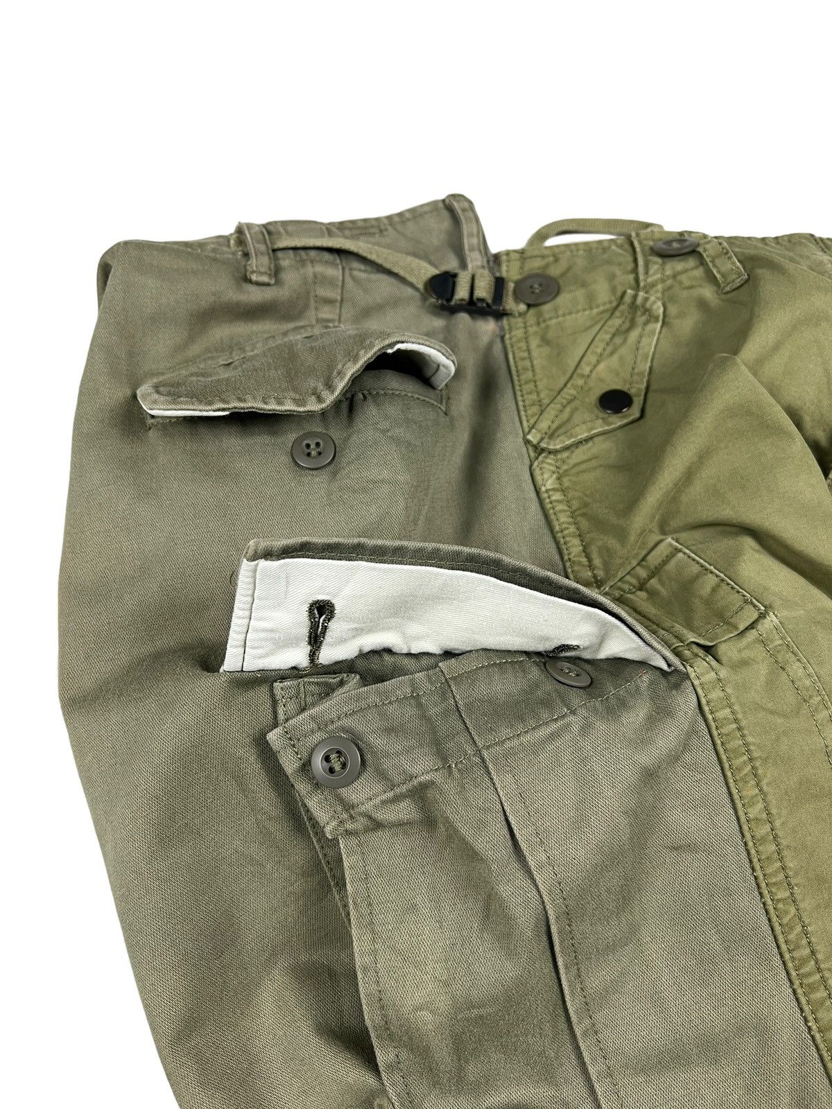 Maison MIHARA YASUHIRO Miharayasuhiro Reconstructed Hybrid Cargo Pants Size US 31 - 11 Thumbnail