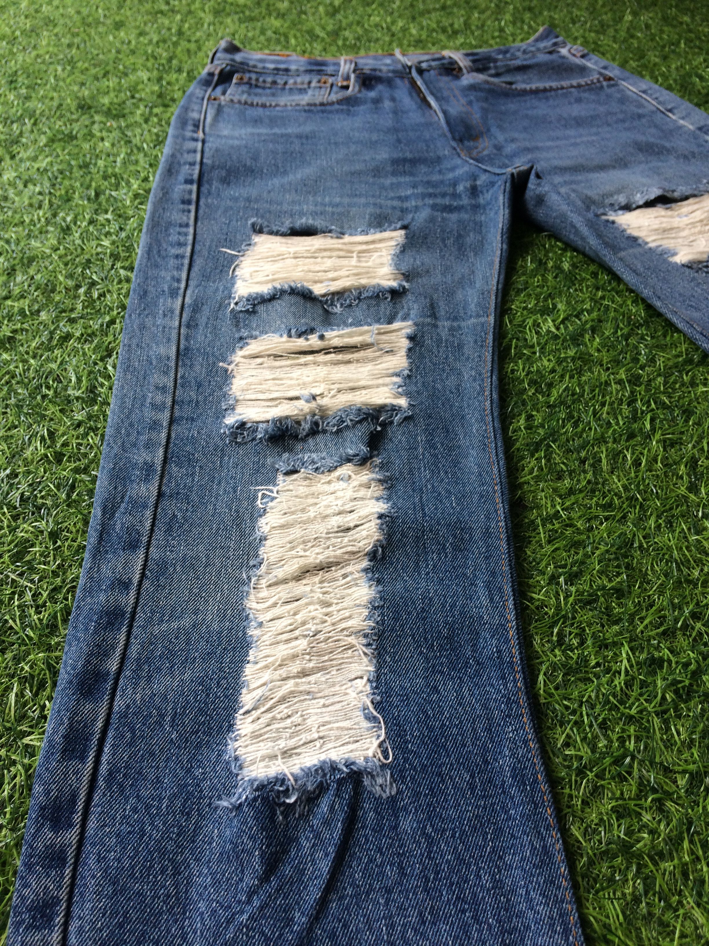 Levi's Vintage Levis 751 Reworked Jeans #B-704 Size 28" / US 6 / IT 42 - 6 Thumbnail