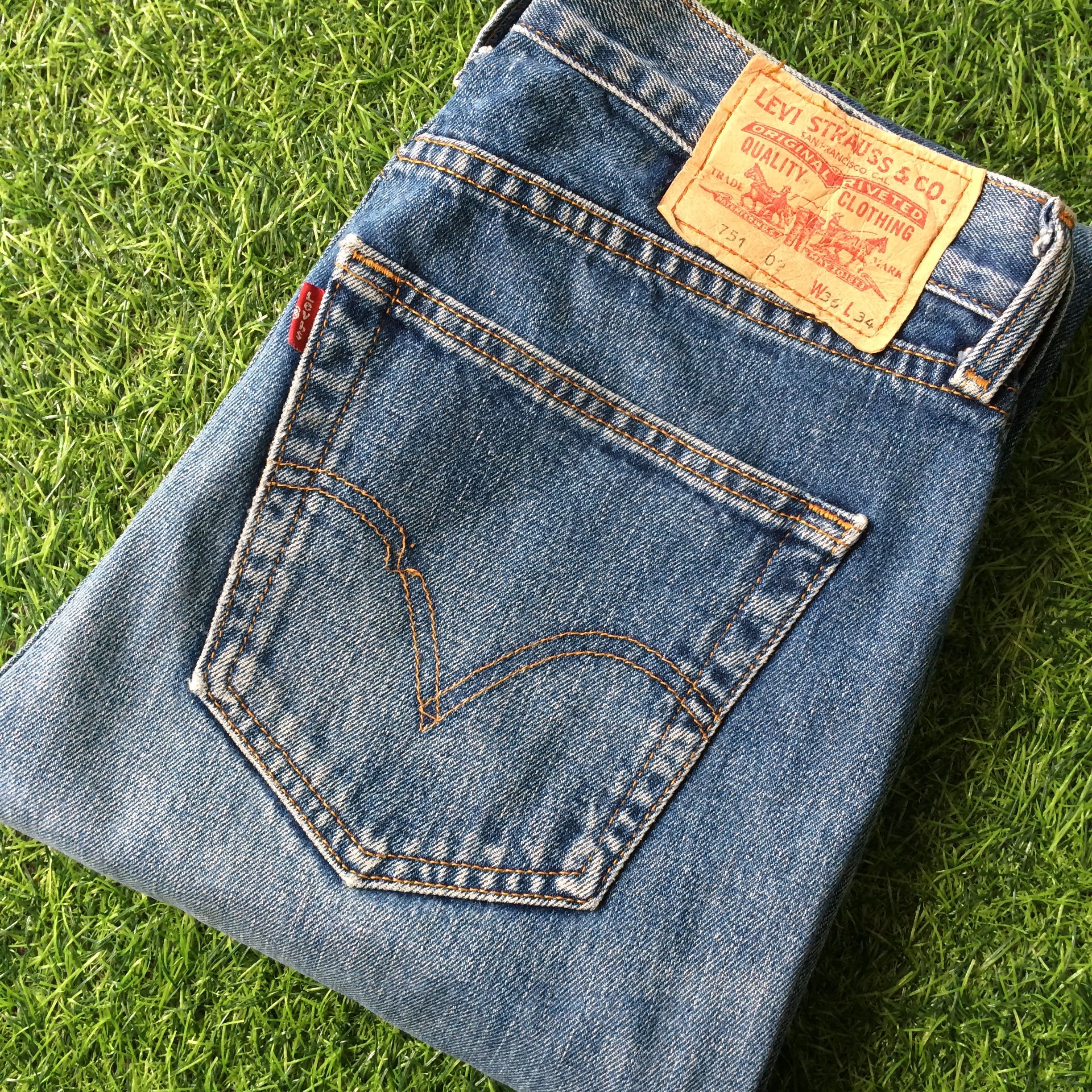 Levi's Vintage Levis 751 Reworked Jeans #B-704 Size 28" / US 6 / IT 42 - 8 Thumbnail