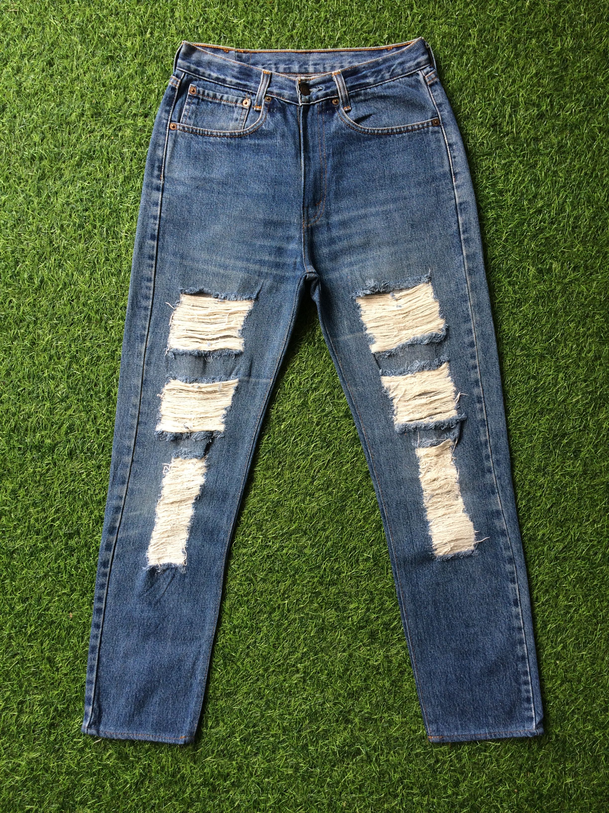 Levi's Vintage Levis 751 Reworked Jeans #B-704 Size 28" / US 6 / IT 42 - 1 Thumbnail