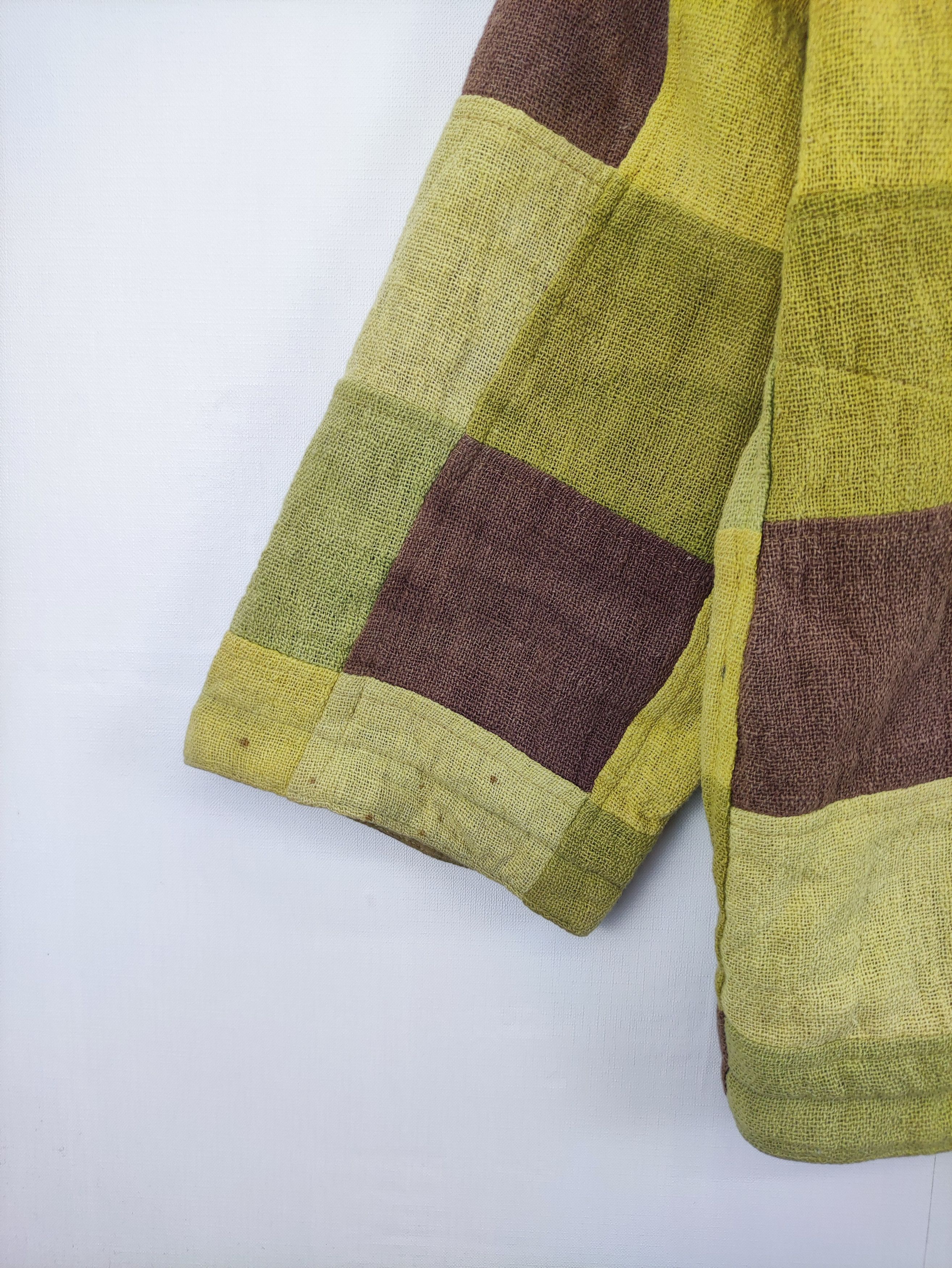Japanese Brand Vintage Patchwork Design Hoodie Sweater ButtonUp MangoForest Size US M / EU 48-50 / 2 - 2 Thumbnail