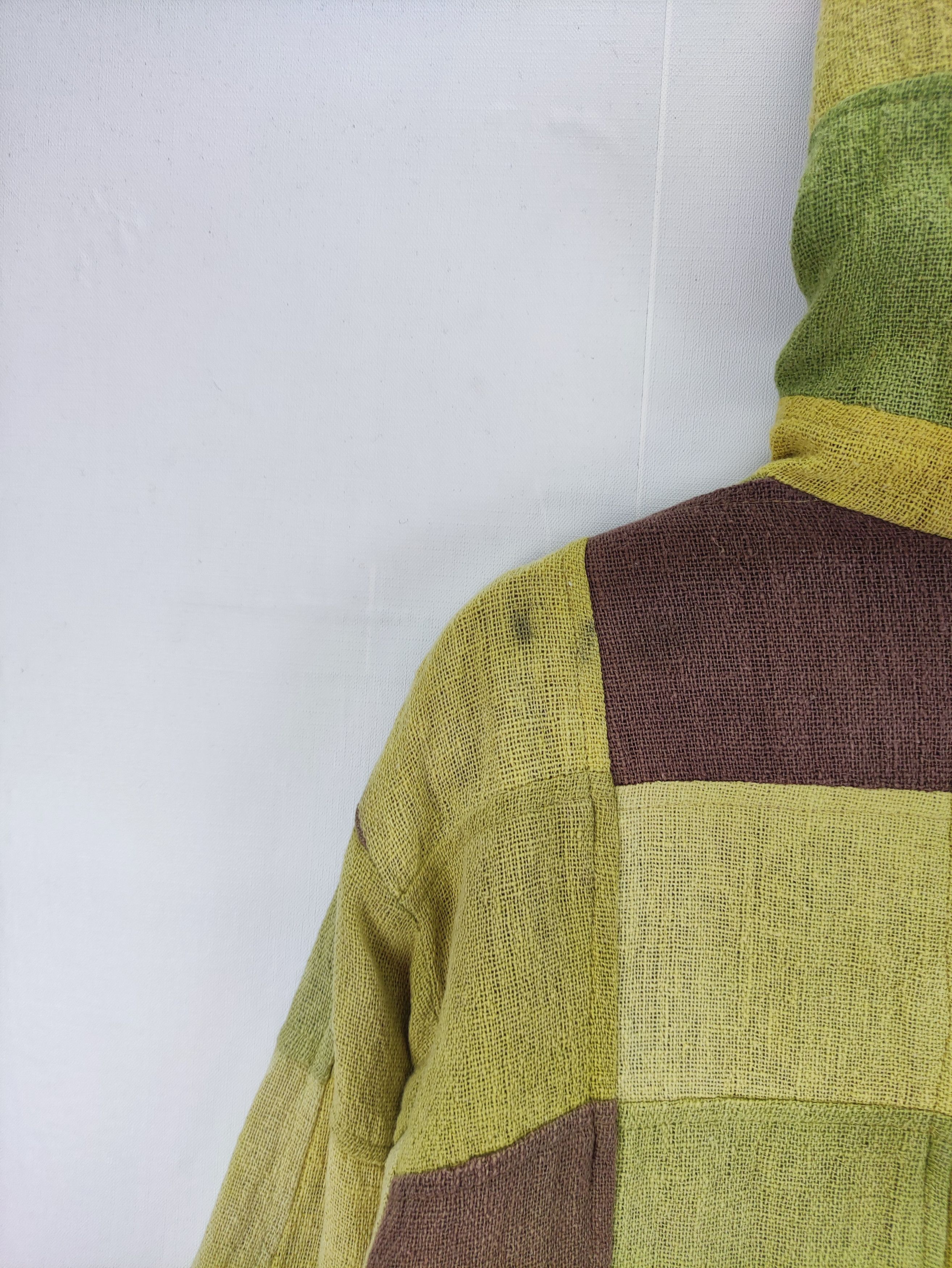 Japanese Brand Vintage Patchwork Design Hoodie Sweater ButtonUp MangoForest Size US M / EU 48-50 / 2 - 10 Thumbnail