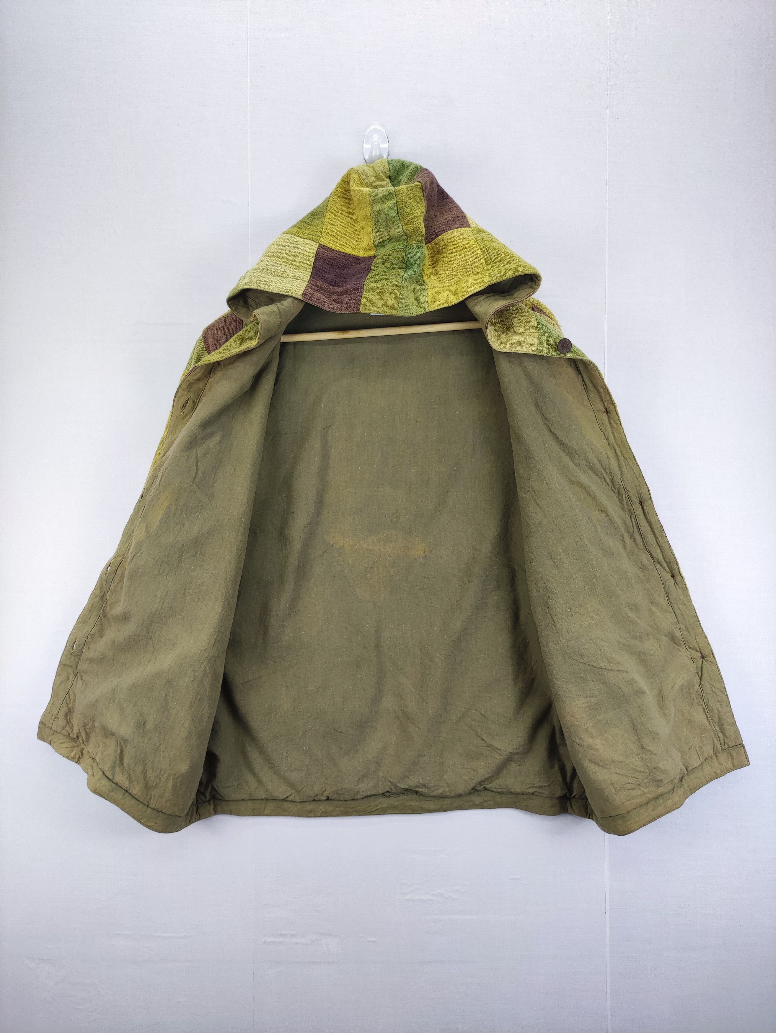 Japanese Brand Vintage Patchwork Design Hoodie Sweater ButtonUp MangoForest Size US M / EU 48-50 / 2 - 7 Thumbnail