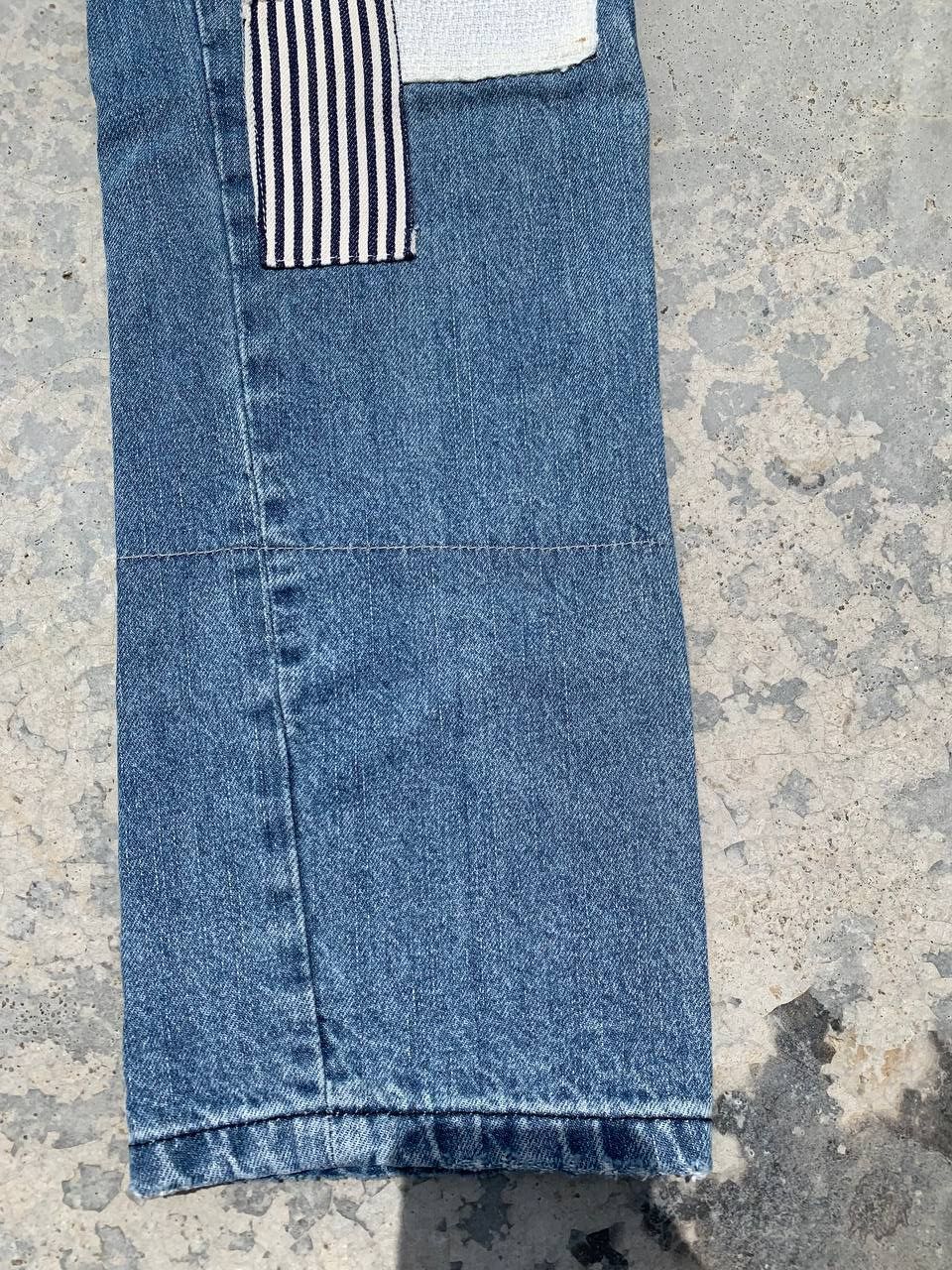 Japanese Brand Vintage Custom Happy Patchwork Sz 30 ~ 34 Denim Jeans Size US 32 / EU 48 - 9 Thumbnail