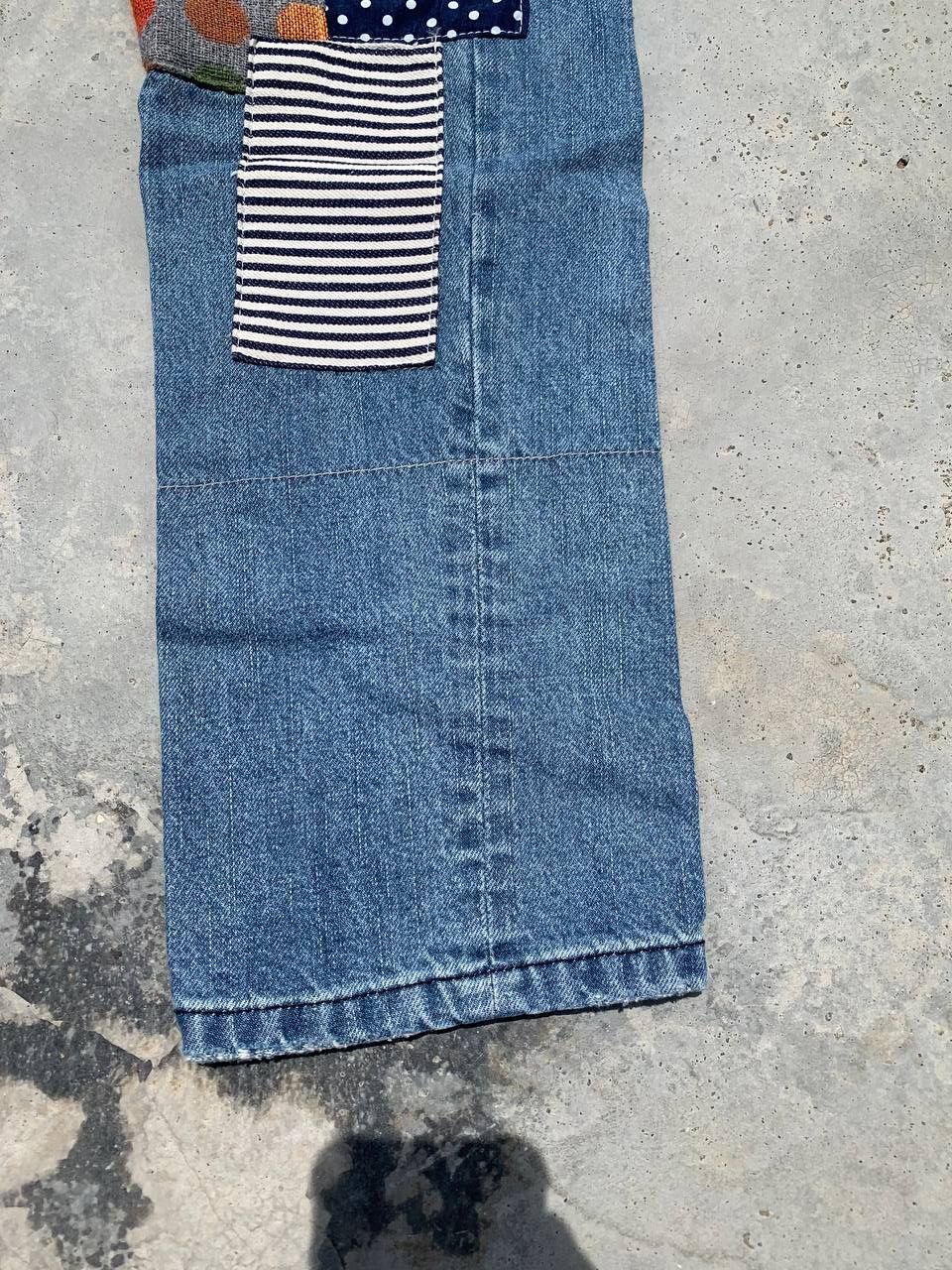 Japanese Brand Vintage Custom Happy Patchwork Sz 30 ~ 34 Denim Jeans Size US 32 / EU 48 - 11 Thumbnail