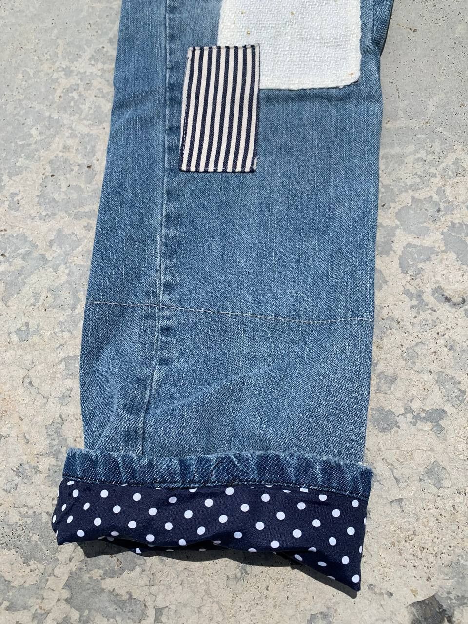 Japanese Brand Vintage Custom Happy Patchwork Sz 30 ~ 34 Denim Jeans Size US 32 / EU 48 - 7 Thumbnail