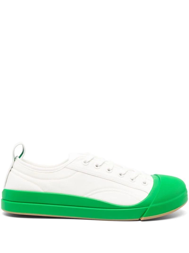 White Vulcan Low-Top Sneakers
