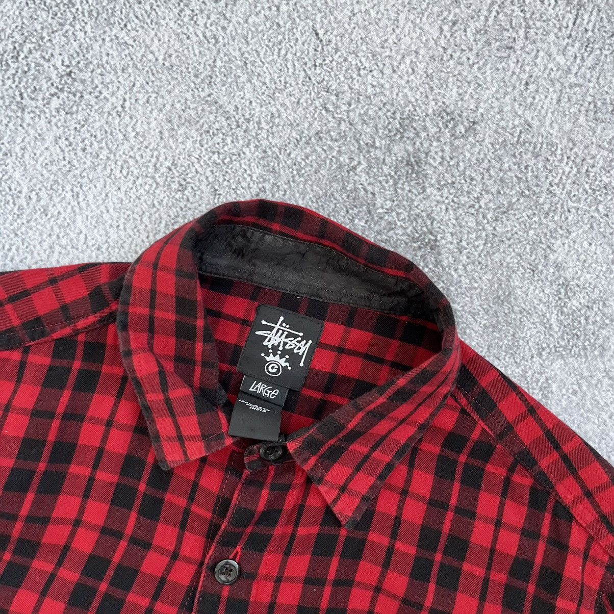 Stussy Stussy Red Button Up Shirt Y2K Size L Size US L / EU 52-54 / 3 - 4 Thumbnail