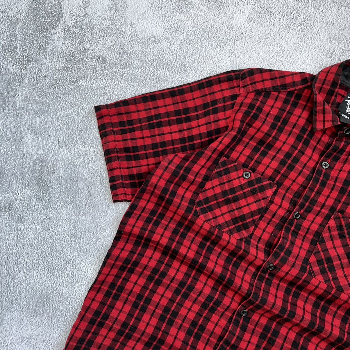 Stussy Stussy Red Button Up Shirt Y2K Size L Size US L / EU 52-54 / 3 - 3 Thumbnail