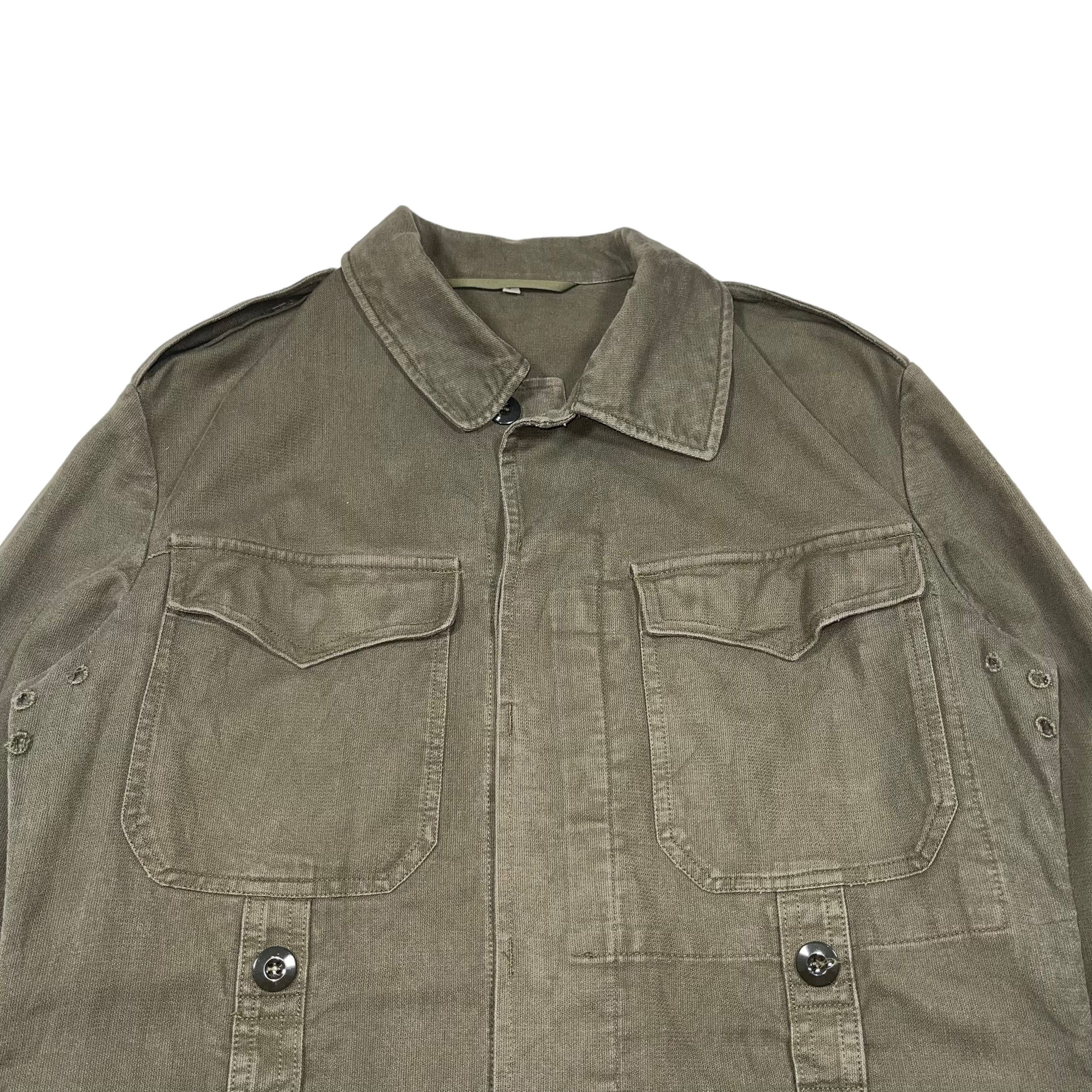 Vintage Vintage 1970 Olive Army Chore Jacket Size US M / EU 48-50 / 2 - 2 Thumbnail