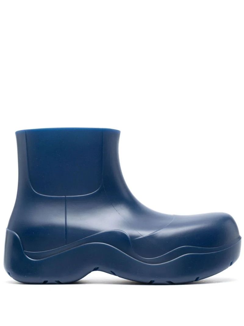 Blue Puddle Rubber Ankle Boots