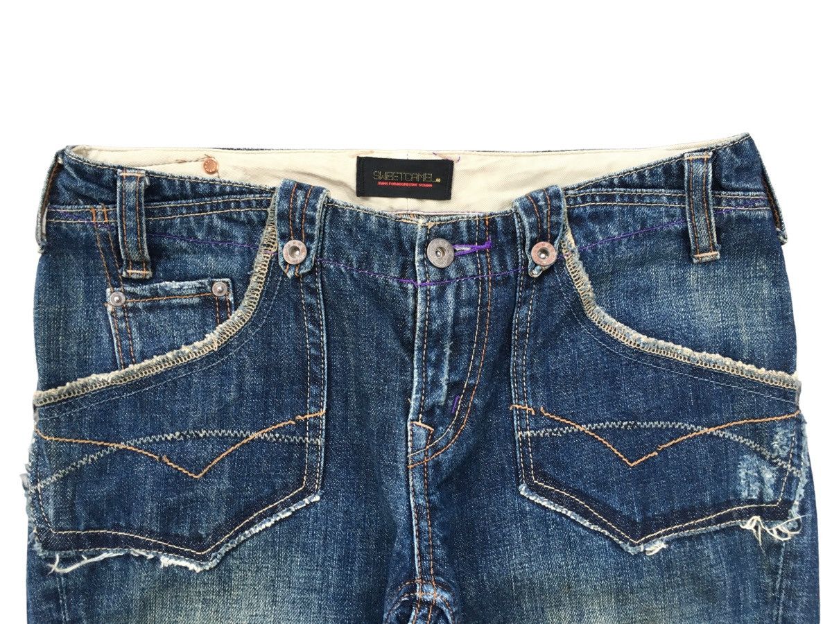 If Six Was Nine × Japanese Brand Very Rare Design Vintage Brand Sweetoamel Flared Jeans 2000s Size US 28 / EU 44 - 3 Thumbnail