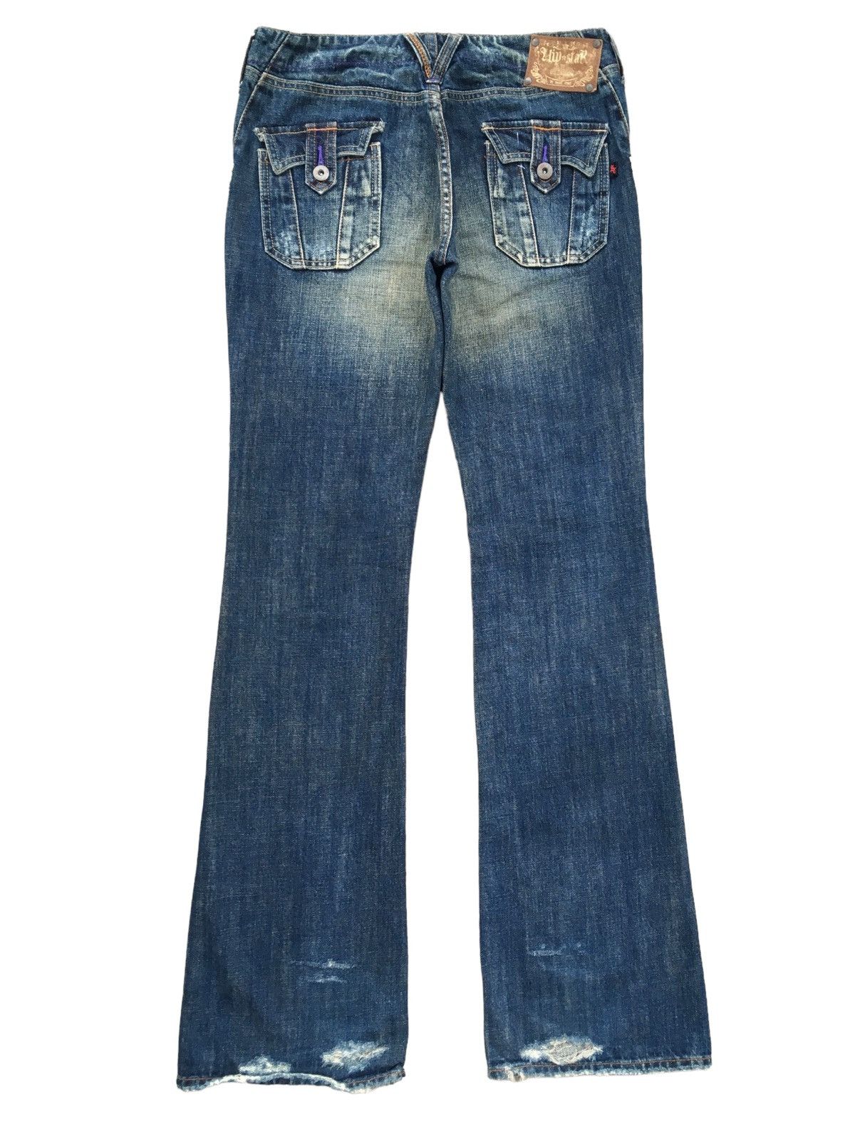 If Six Was Nine × Japanese Brand Very Rare Design Vintage Brand Sweetoamel Flared Jeans 2000s Size US 28 / EU 44 - 2 Thumbnail