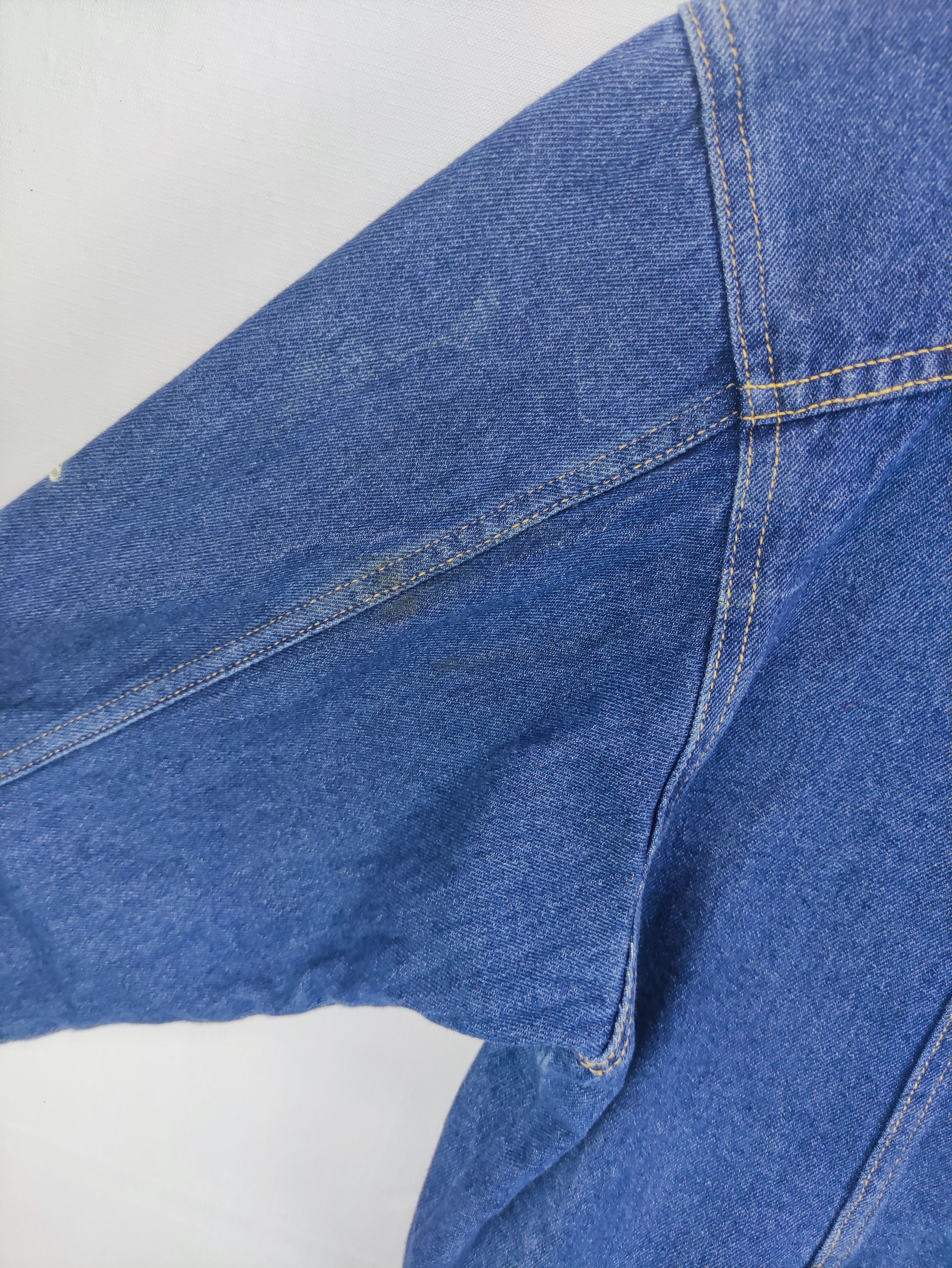 Denime Vintage Dukkah Denim Jacket Embroidered Flower Logo Size M / US 6-8 / IT 42-44 - 9 Thumbnail