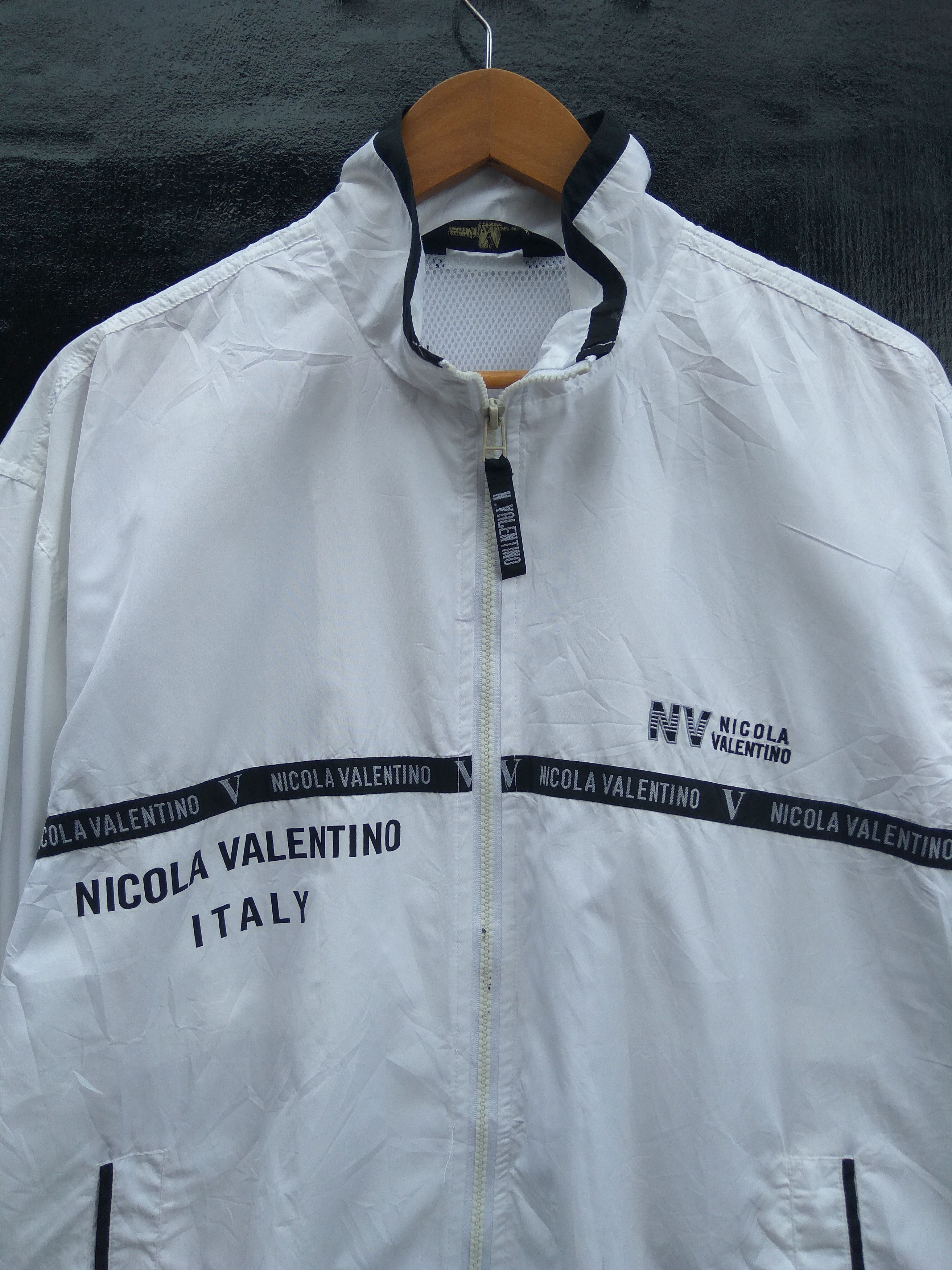 Vintage Nicola Valentino light jacket spell out Size US L / EU 52-54 / 3 - 2 Thumbnail