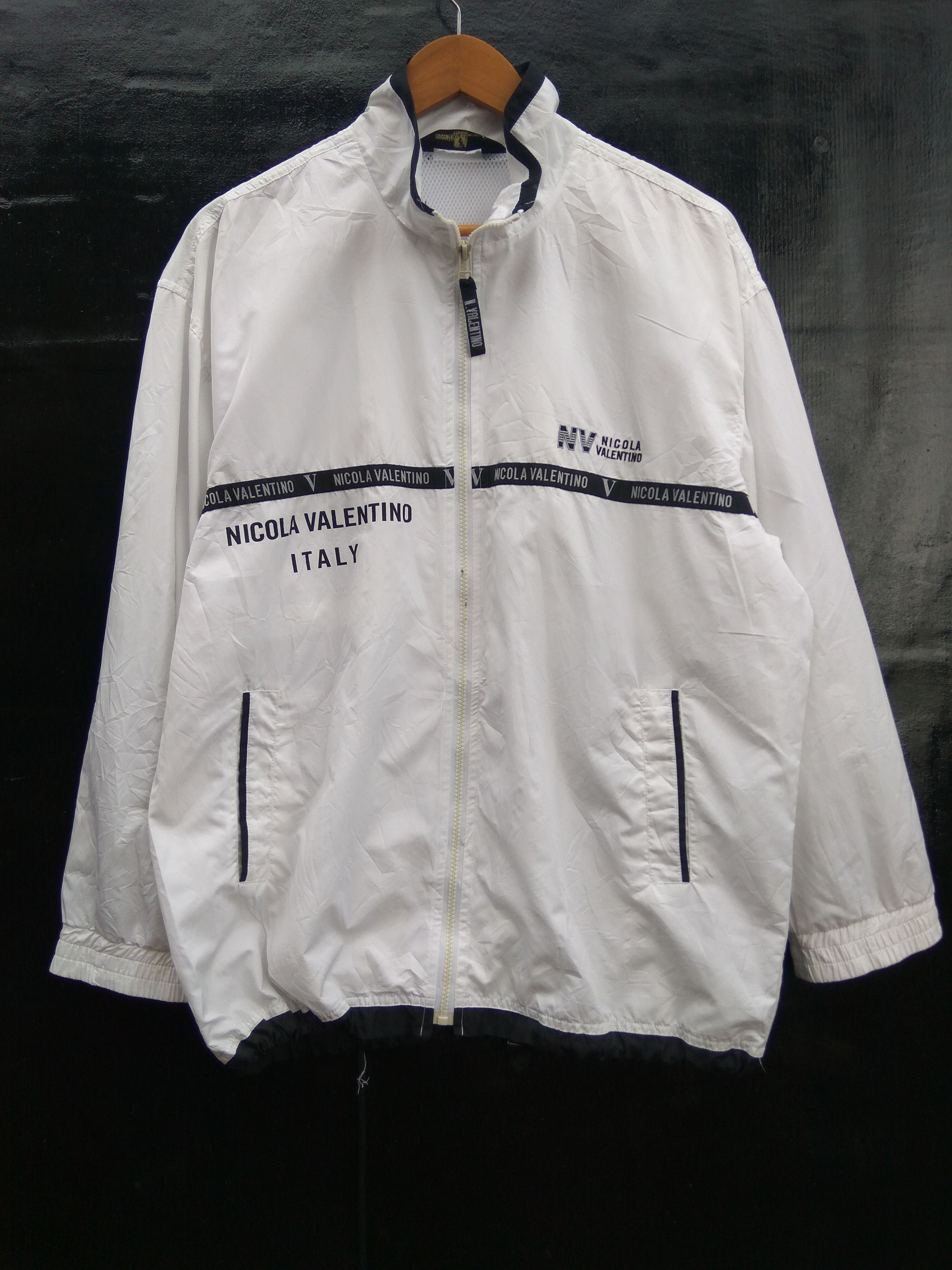 Vintage Nicola Valentino light jacket spell out Size US L / EU 52-54 / 3 - 1 Thumbnail