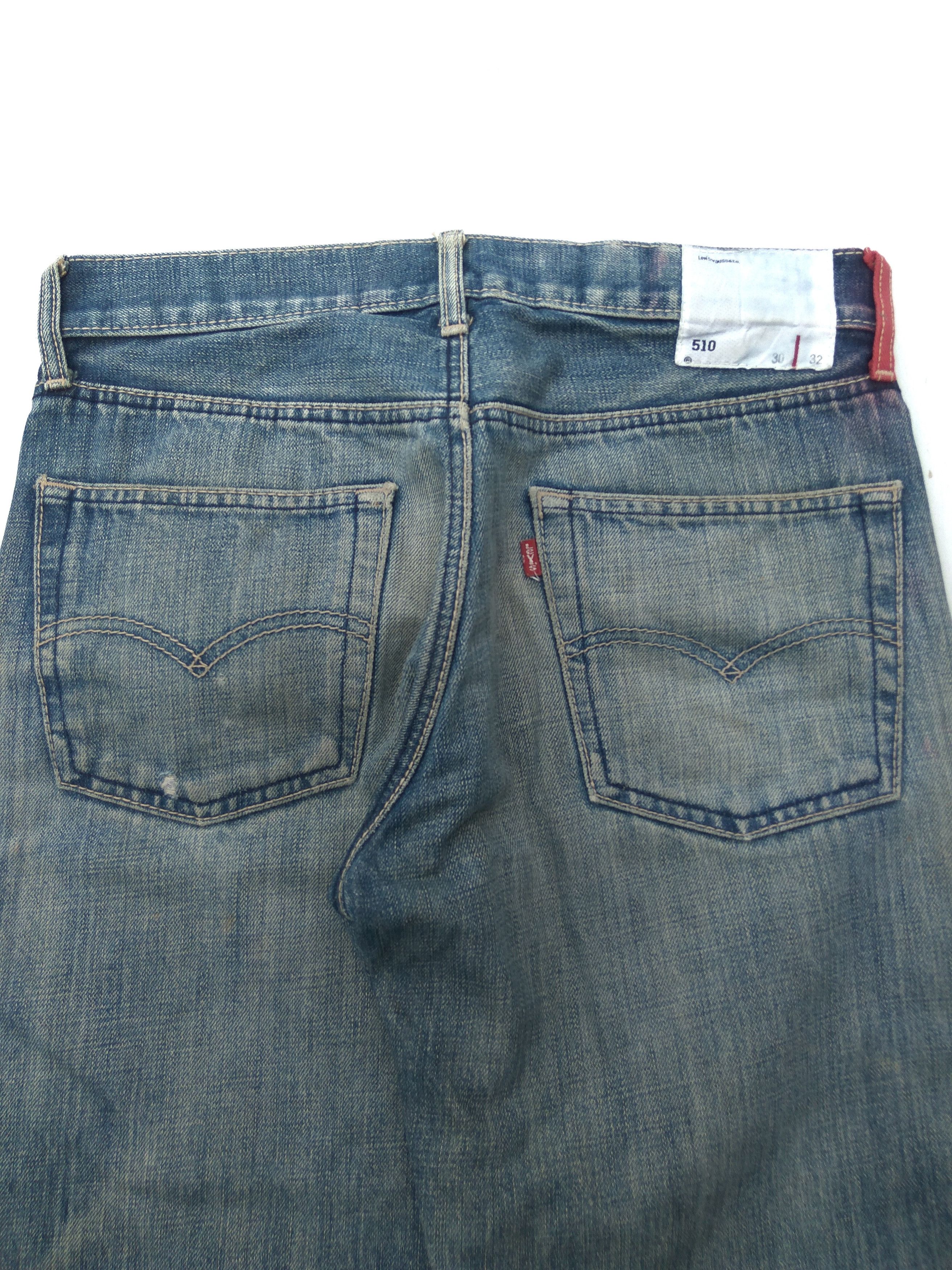 Levi's Vintage Levis jeans Red Loop Distressed Denim made in Usa Size US 30 / EU 46 - 4 Thumbnail
