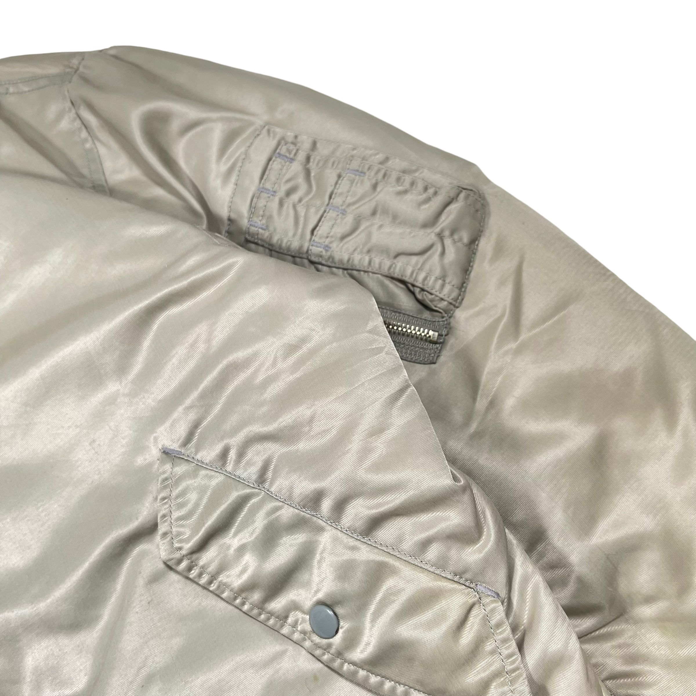 Vintage Vintage 90s MA 1 Satin Bomber Reversible Jacket Size US L / EU 52-54 / 3 - 4 Thumbnail