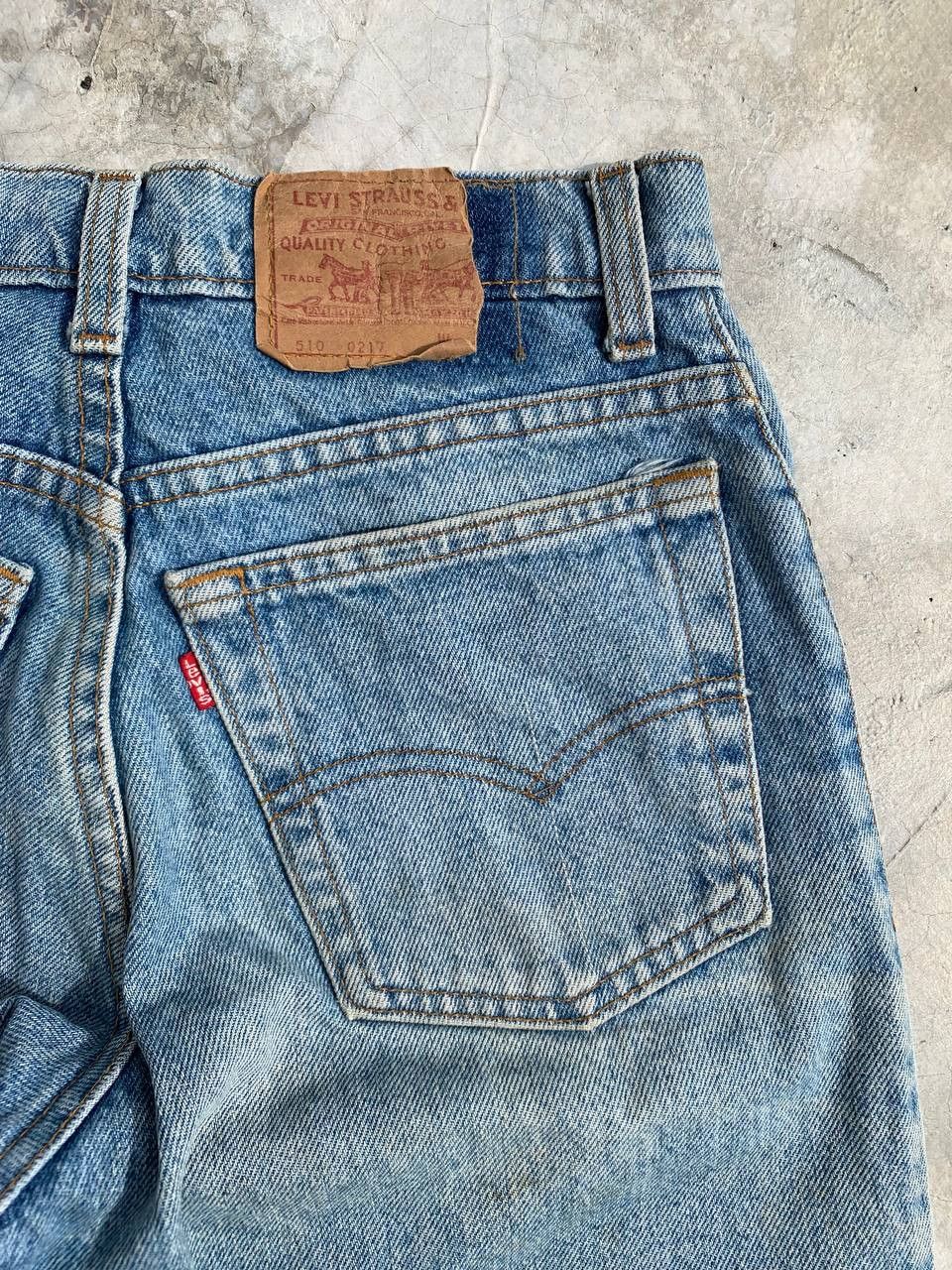 Levi's Vintage Levis 510 Washed Denim Jeans Size US 26 / EU 42 - 10 Thumbnail