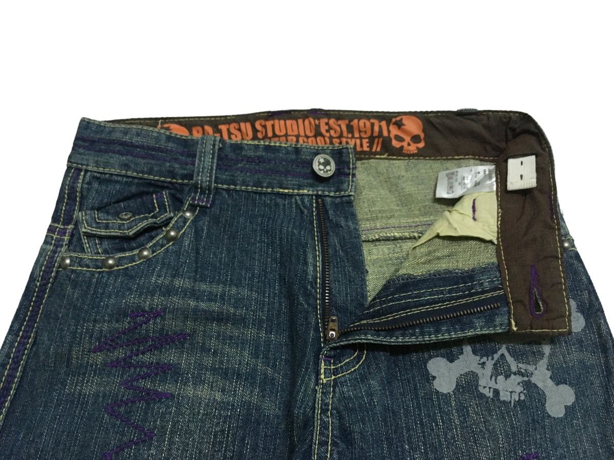 14th Addiction Rare Design Vintage Japanese Brand Ba-Tsu Studio Jeans 1990s Size US 28 / EU 44 - 5 Thumbnail