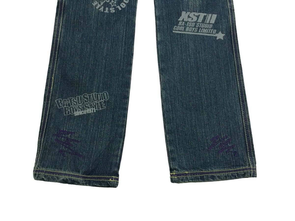 14th Addiction Rare Design Vintage Japanese Brand Ba-Tsu Studio Jeans 1990s Size US 28 / EU 44 - 6 Thumbnail