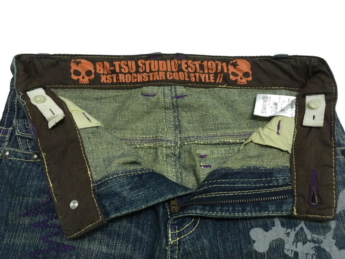 14th Addiction Rare Design Vintage Japanese Brand Ba-Tsu Studio Jeans 1990s Size US 28 / EU 44 - 7 Thumbnail