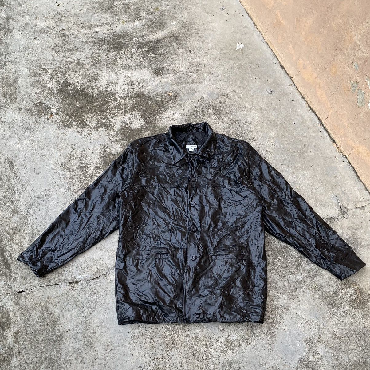 Japanese Brand × Vintage Vintage Japanese Plutonic Button Up Leather Jacket Size US M / EU 48-50 / 2 - 2 Thumbnail