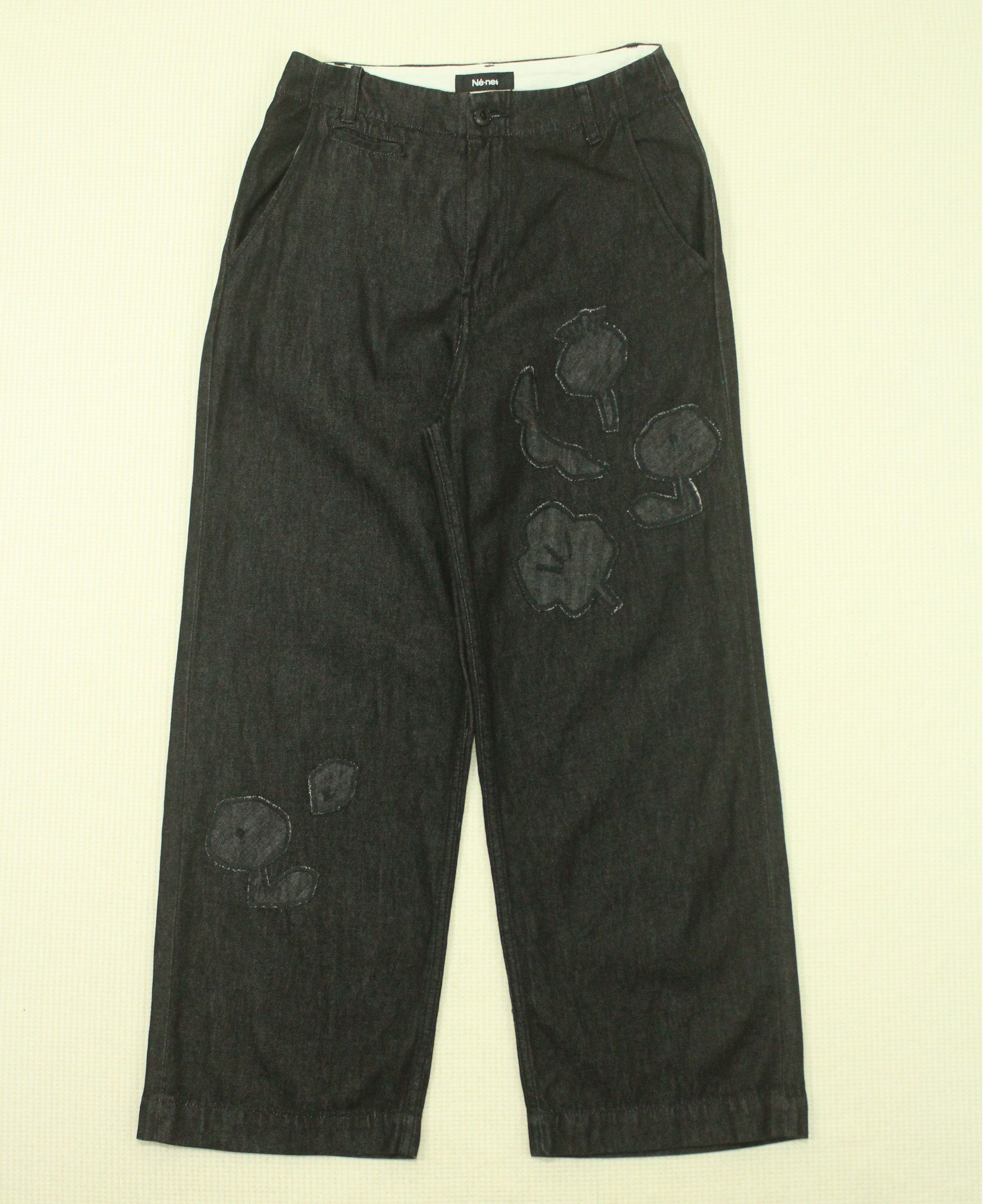 issey Miyake NE NET Pants Casual Patch Work Baggy