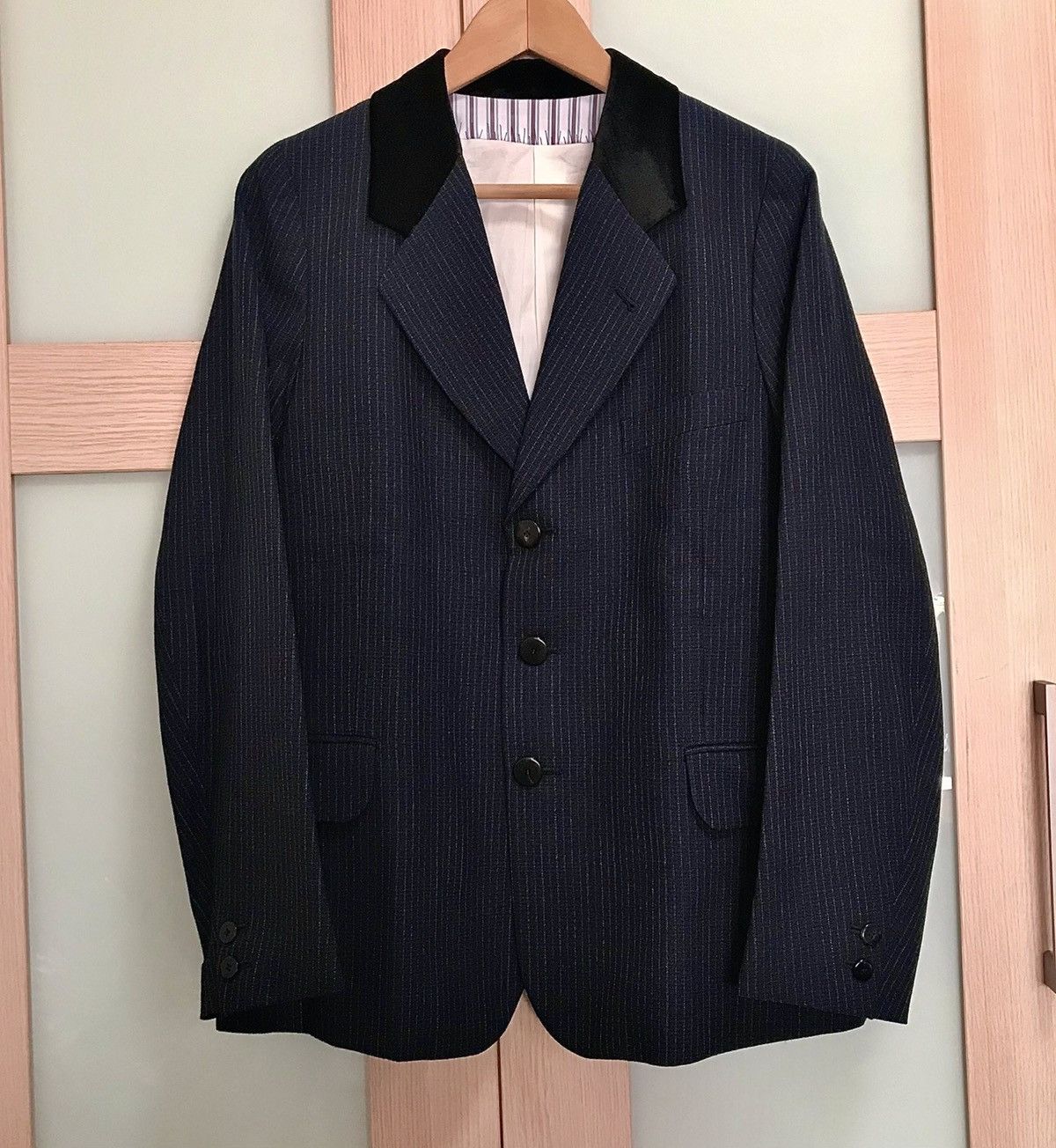 visvimVISVIM 16AW AIRMAN BLAZER WOOL（NAVY STRIPE）