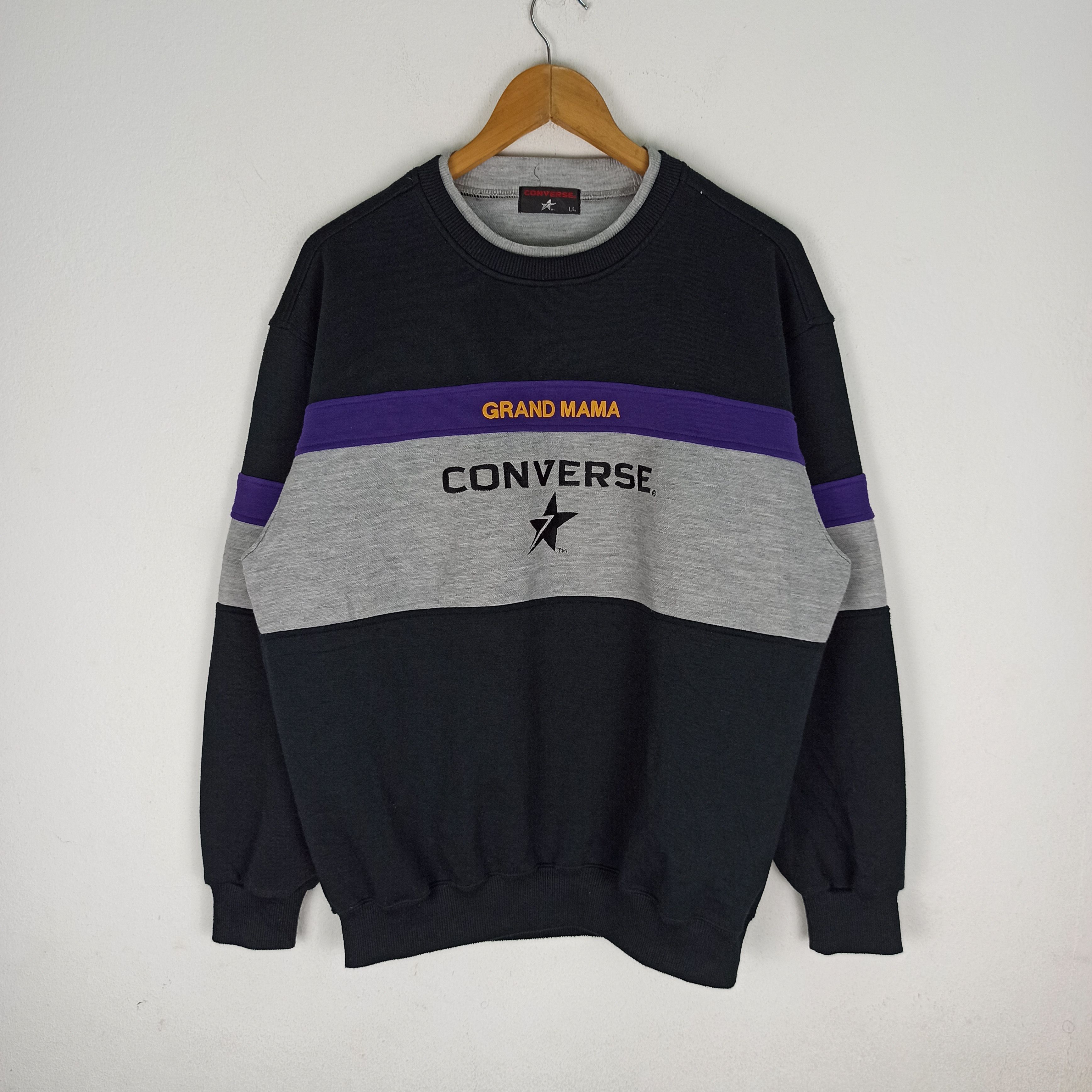 Converse × NBA × Vintage 🔥Larry Johnson🔥 Converse GrandMama Big Logo Spell Out Size US XL / EU 56 / 4 - 1 Thumbnail