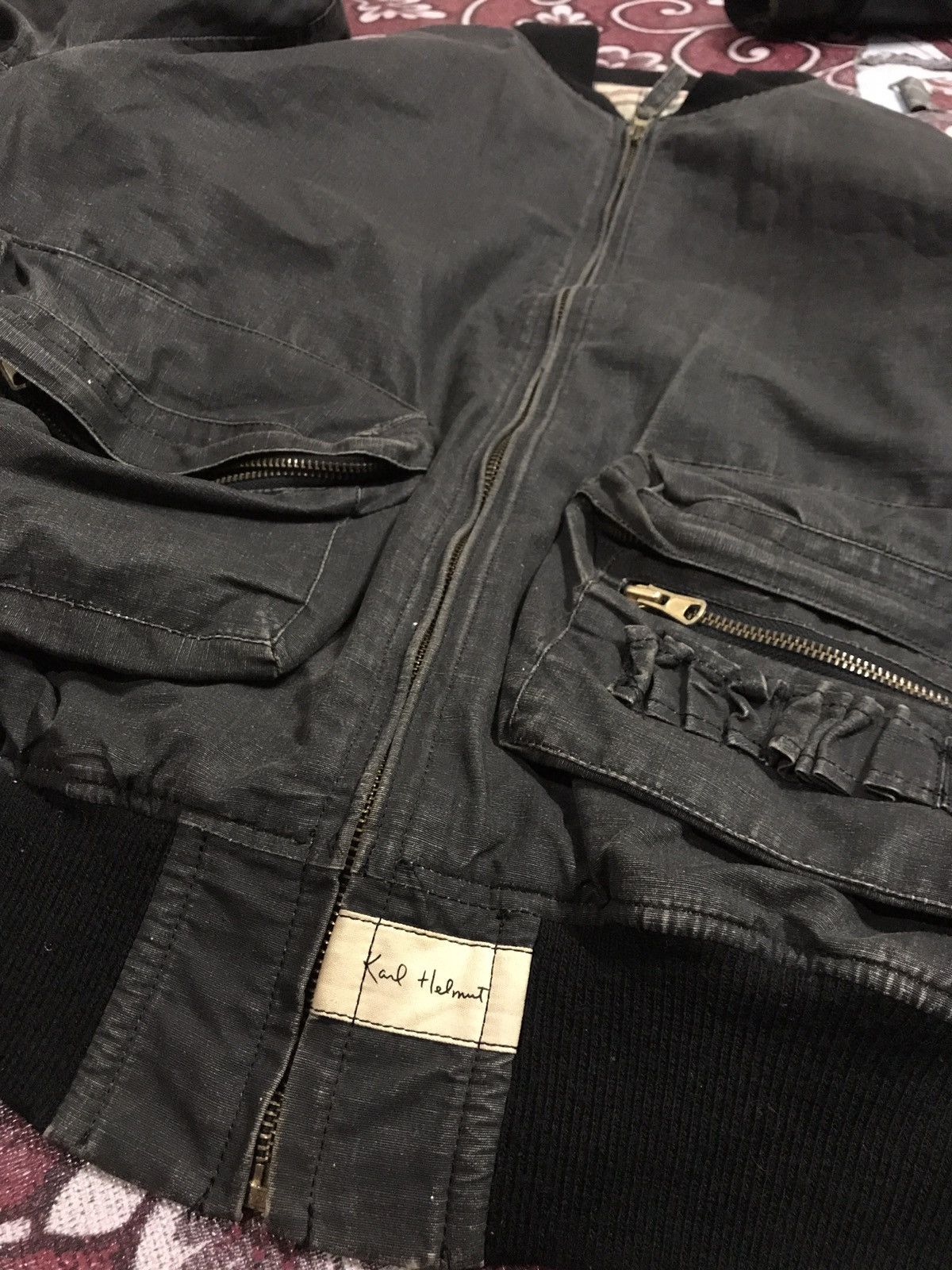 Japanese Brand × Karl Helmut Karl Helmut jacket tactical Pocket Bomber Jacket Size US L / EU 52-54 / 3 - 6 Thumbnail