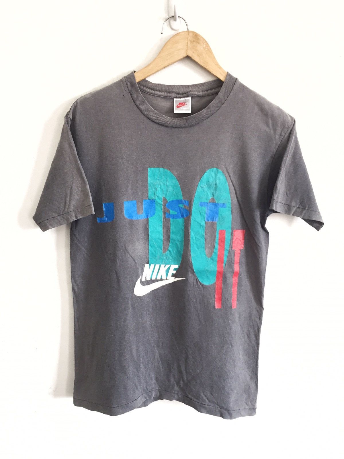 Nike DOPE🔥Vintage 90s NIKE 🇺🇸 Just Do It Shirt Size US S / EU 44-46 / 1 - 1 Thumbnail