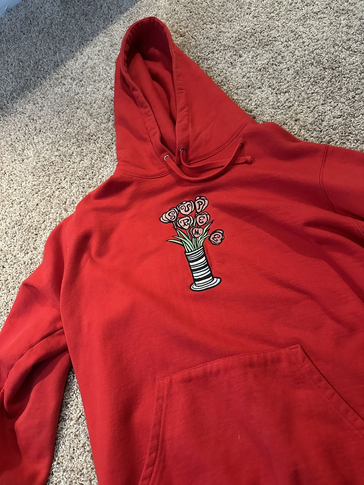 Buy Supreme Small Box Zip Up Hooded Sweatshirt 'Flowers