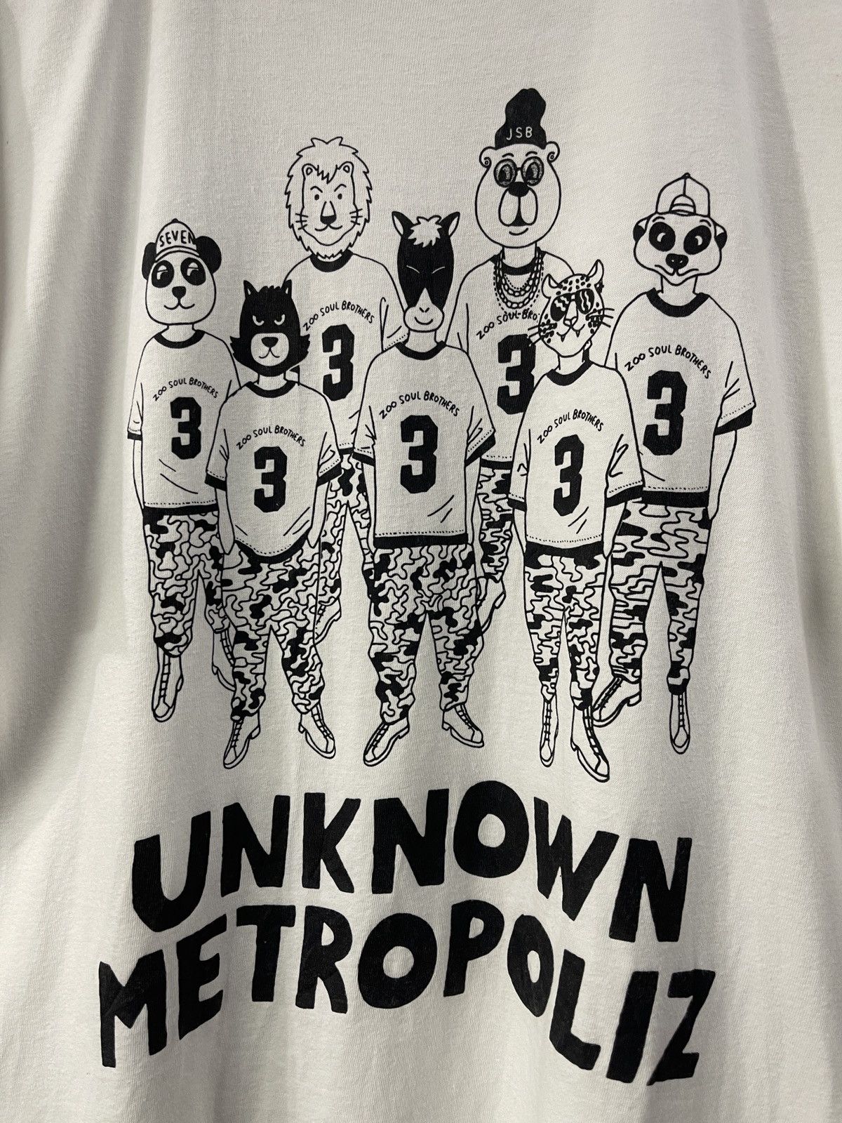Vintage Metropoliz 3J Soul Brother White Tshirt Size US M / EU 48-50 / 2 - 3 Thumbnail