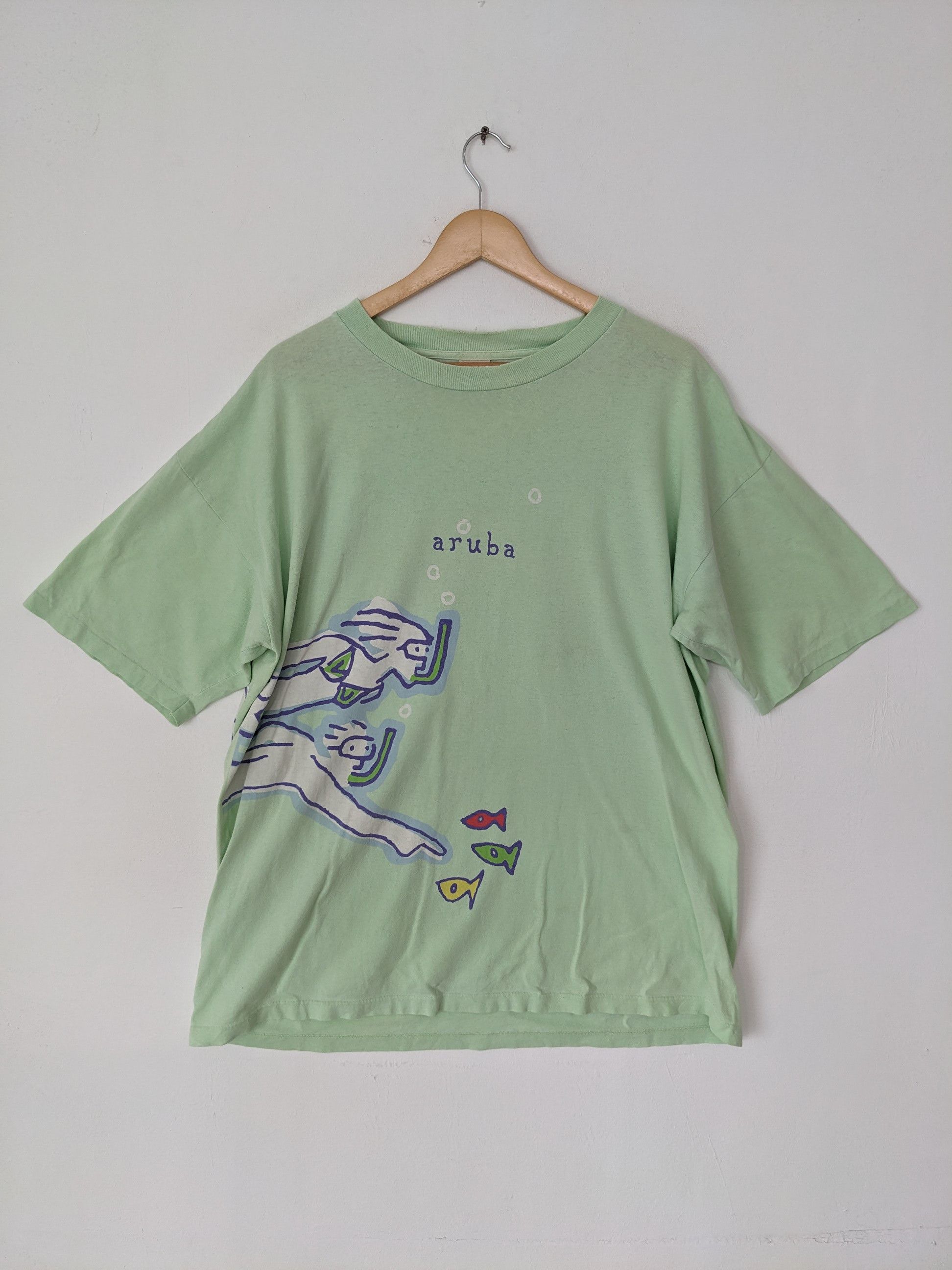 Vintage Vintage Gravity Graphic Scuba Diving Shirt Made in USA Size US XL / EU 56 / 4 - 1 Thumbnail