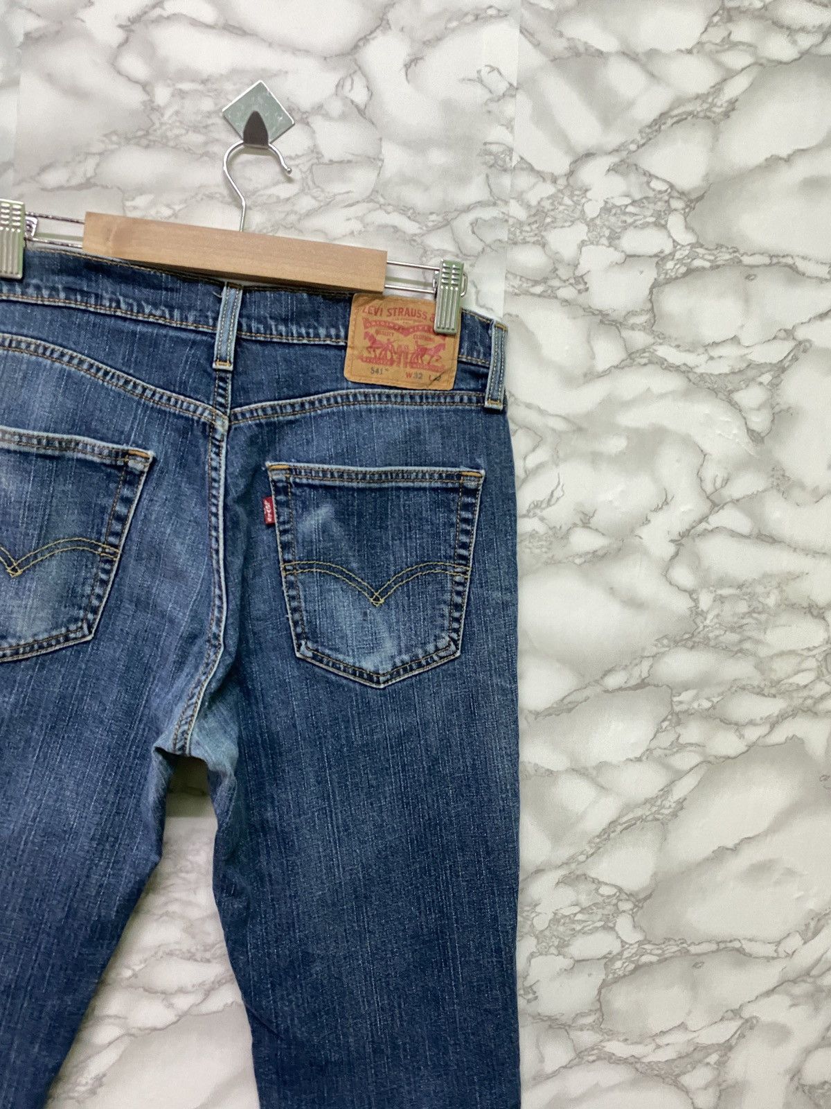 Levi's × Levi's Vintage Clothing × Vintage LEVIS 541 Blue Distressed Denim - L13 Size US 30 / EU 46 - 9 Thumbnail