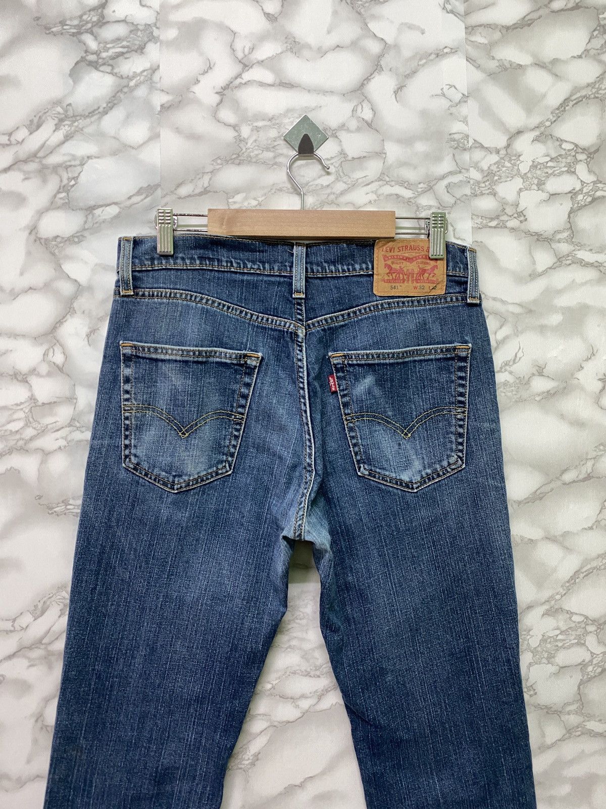 Levi's × Levi's Vintage Clothing × Vintage LEVIS 541 Blue Distressed Denim - L13 Size US 30 / EU 46 - 7 Thumbnail