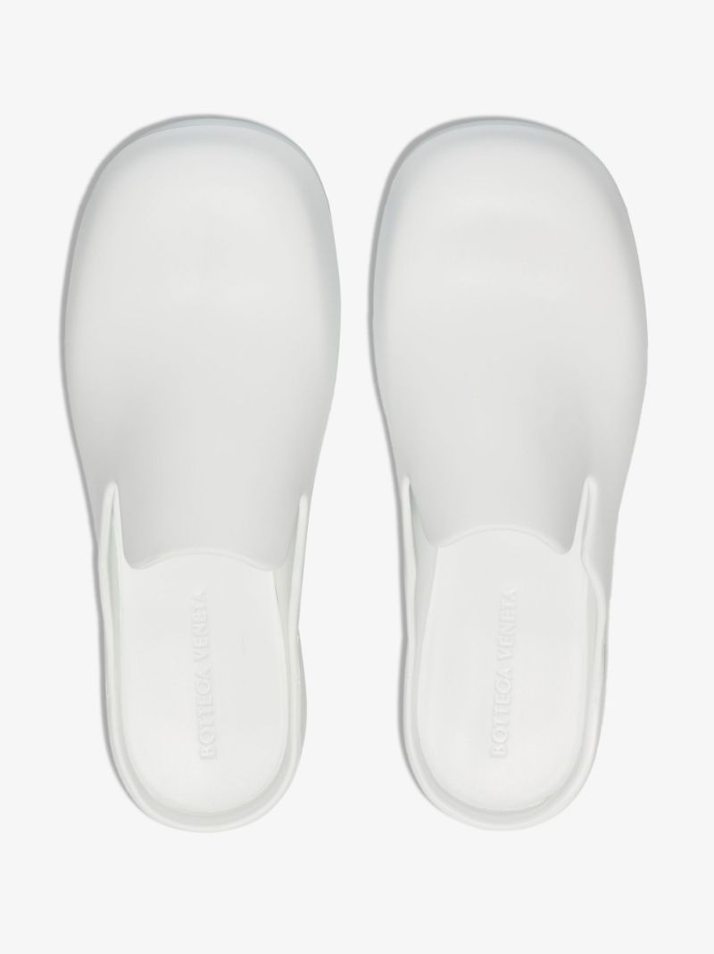 White Flash Rubber Clogs