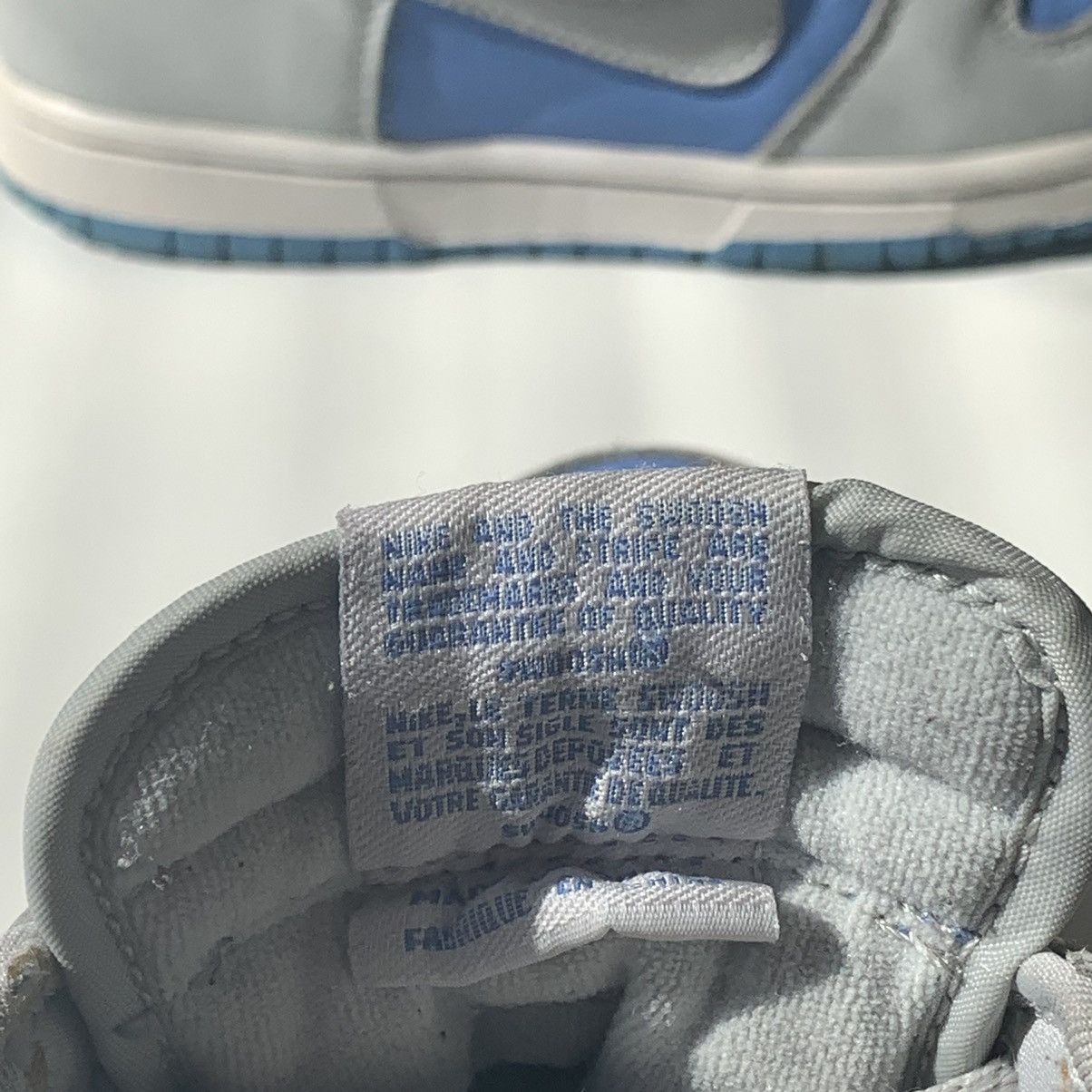 Nike 2003 Nike Dunk High Neutral Grey-University Blue GS Size US 8 / IT 38 - 13 Thumbnail