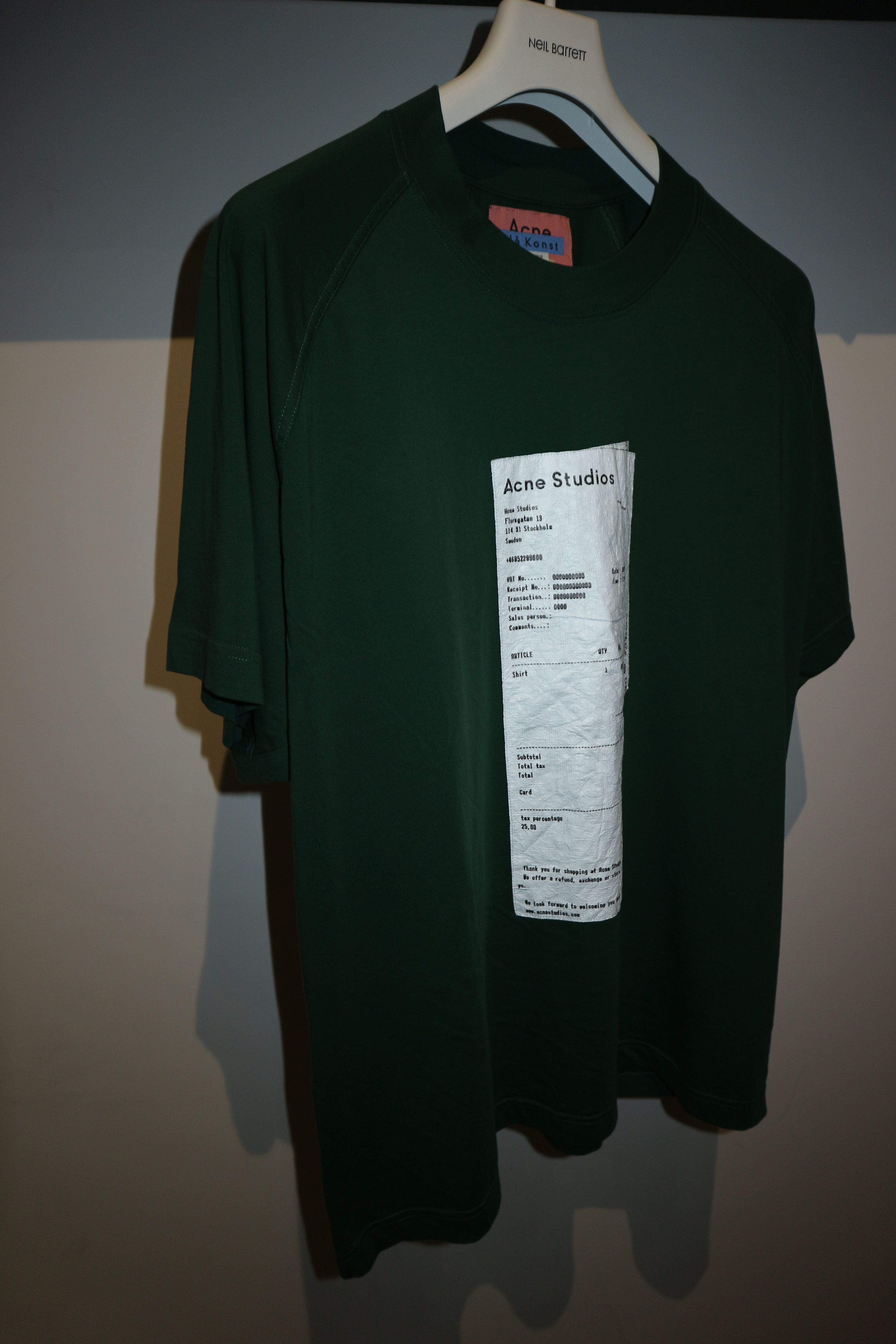 Acne Studios OVERSIZED RECEIPT T-SHIRT Size US XS / EU 42 / 0 - 2 Thumbnail