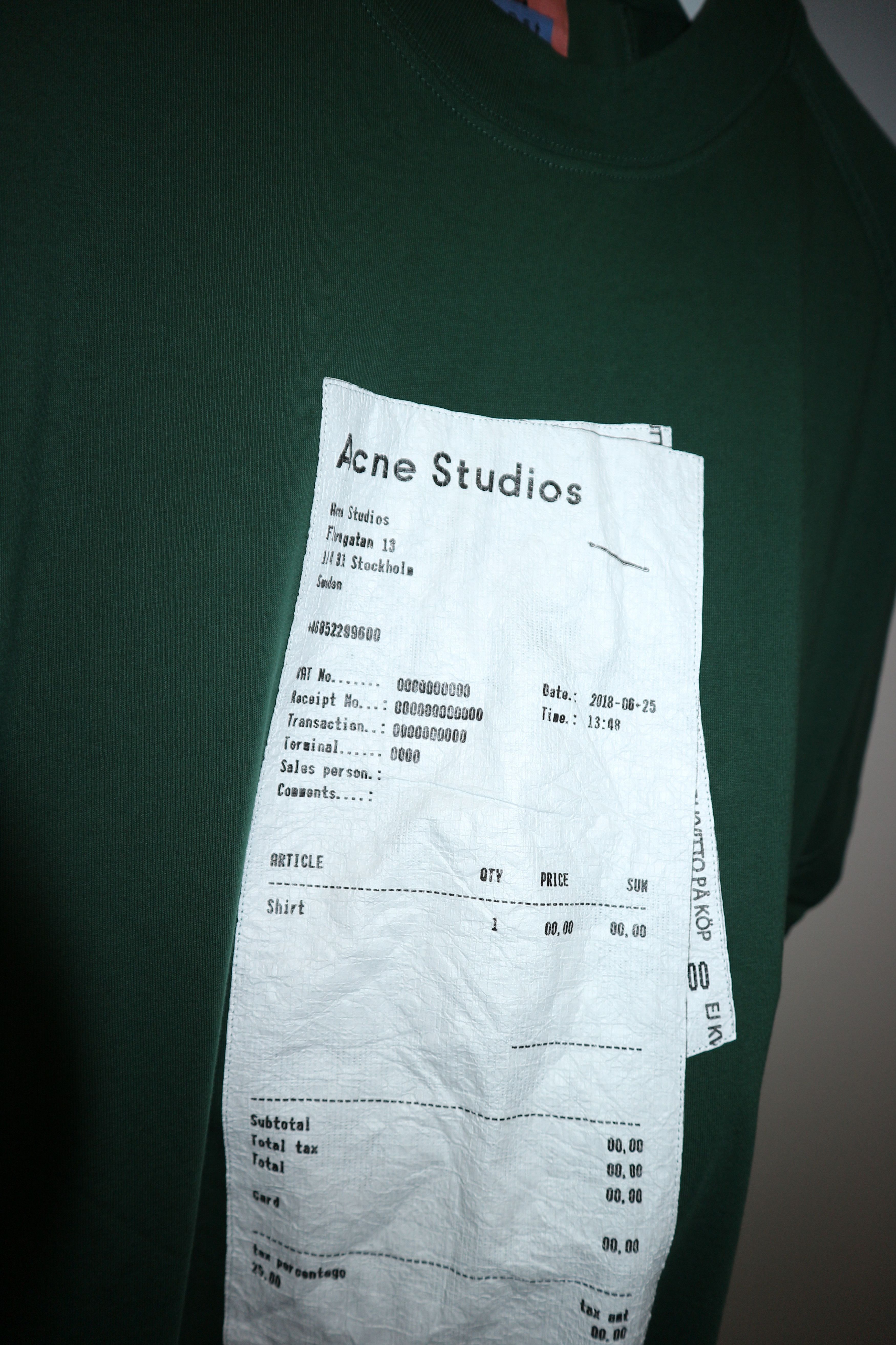 Acne Studios OVERSIZED RECEIPT T-SHIRT Size US XS / EU 42 / 0 - 8 Thumbnail