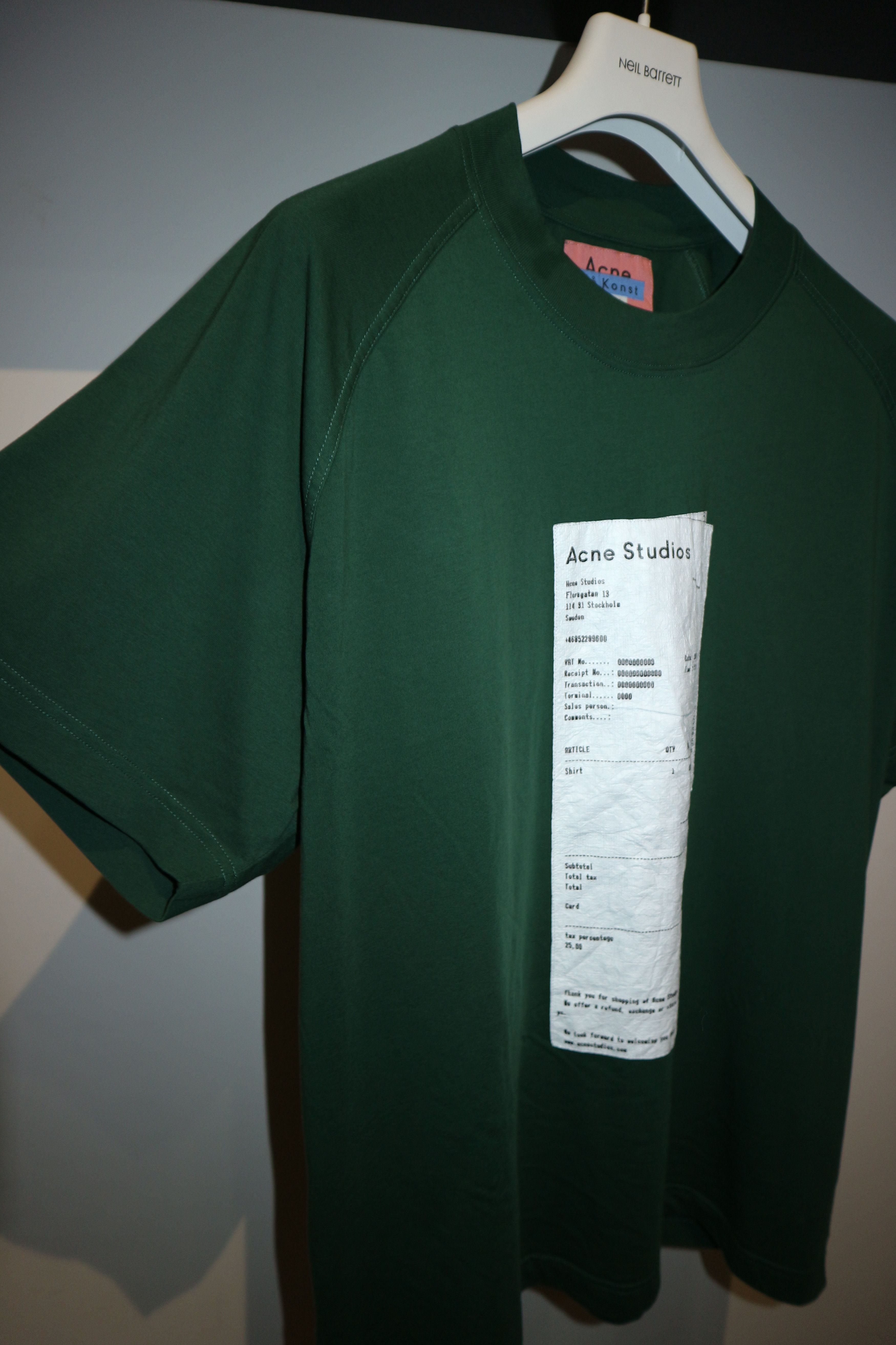 Acne Studios OVERSIZED RECEIPT T-SHIRT Size US XS / EU 42 / 0 - 5 Thumbnail