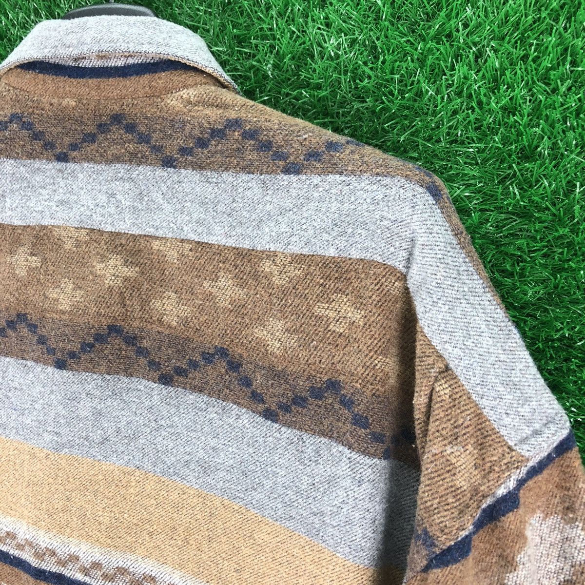 Flannel Vintage 90's Wool Flannel Navajo Double Pocket by Council Size US XL / EU 56 / 4 - 5 Thumbnail