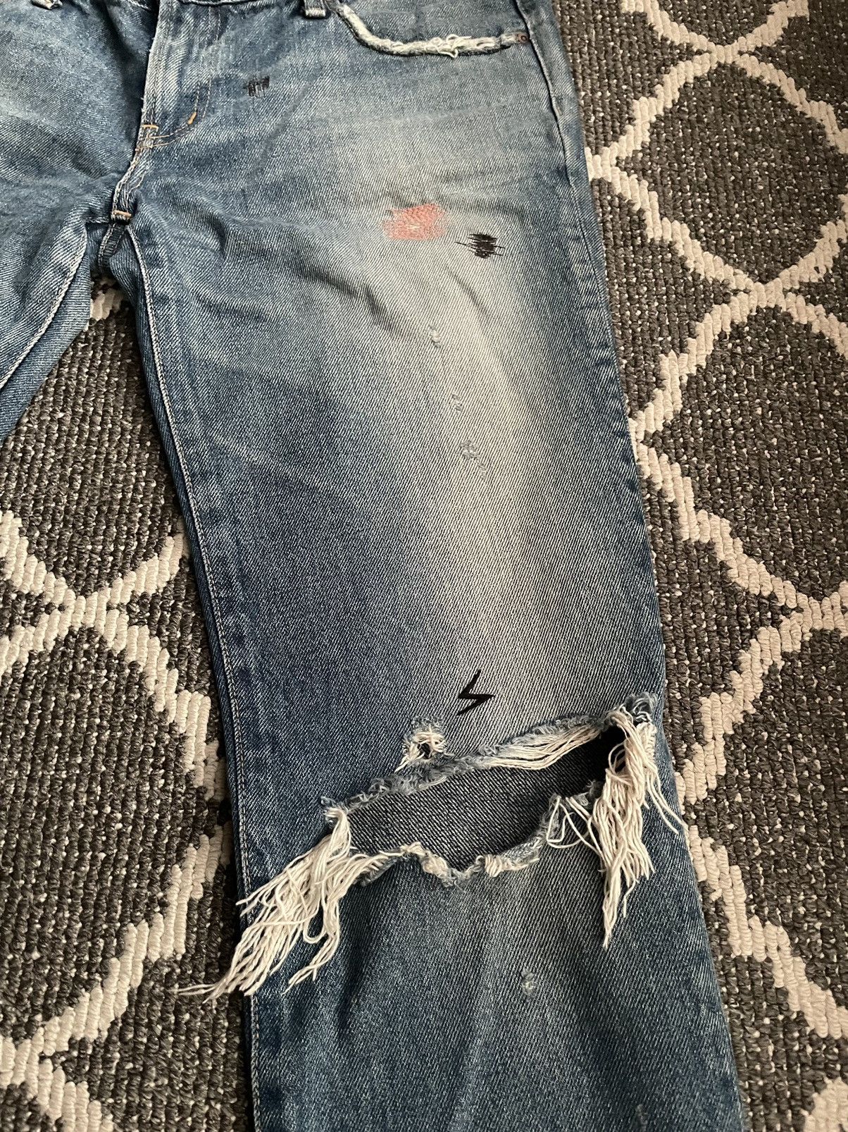 Undercover Undercover SS05 But Beautiful Denim With Back Patches Size US 31 - 2 Thumbnail
