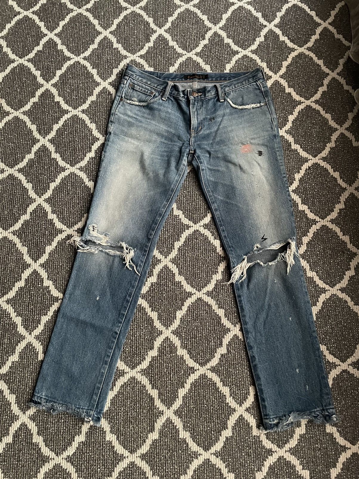 Undercover Undercover SS05 But Beautiful Denim With Back Patches Size US 31 - 1 Thumbnail