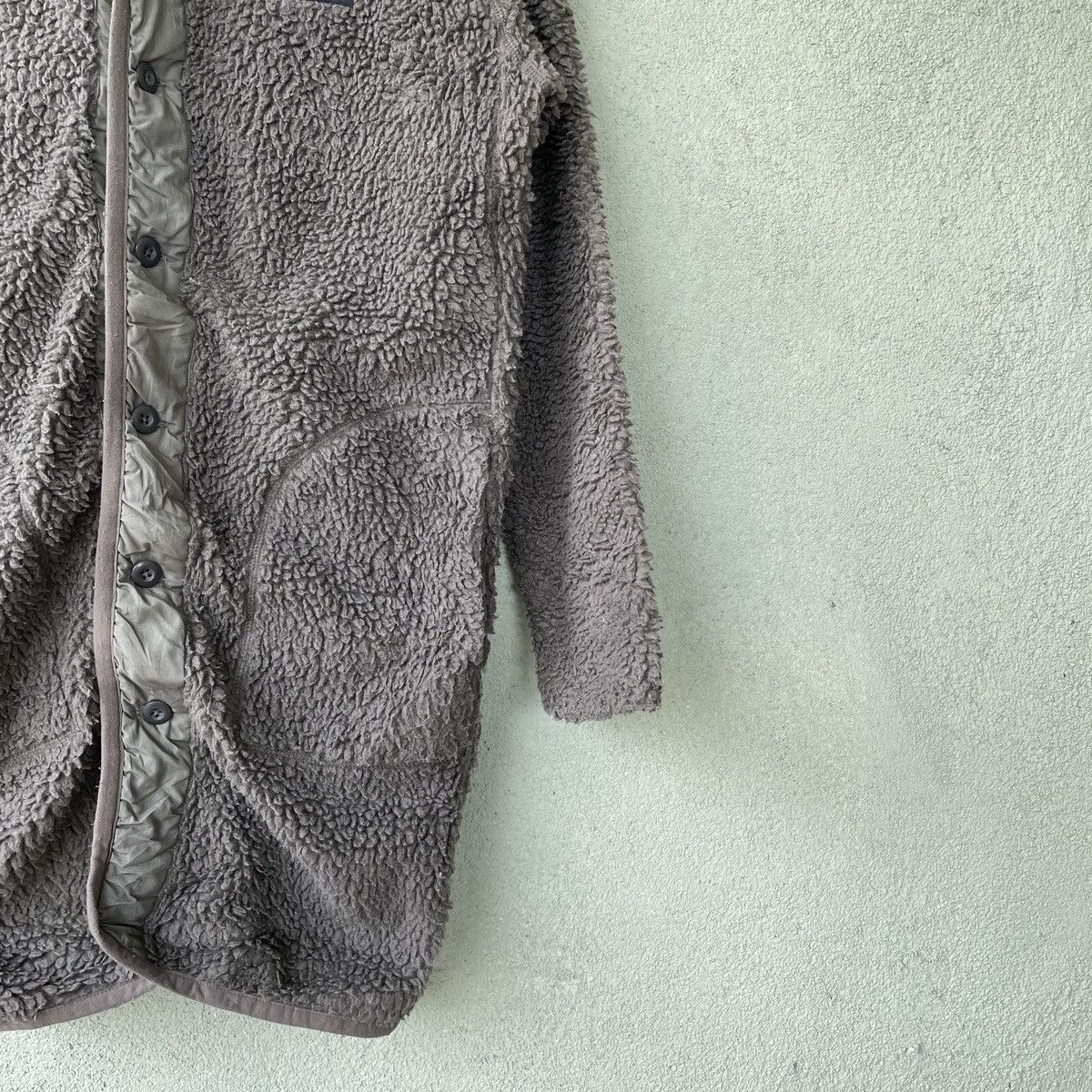 Aran Isles Knitwear Vintage Wild Things Sherpa Deep Pill Fleece Green Jacket Size US L / EU 52-54 / 3 - 5 Thumbnail